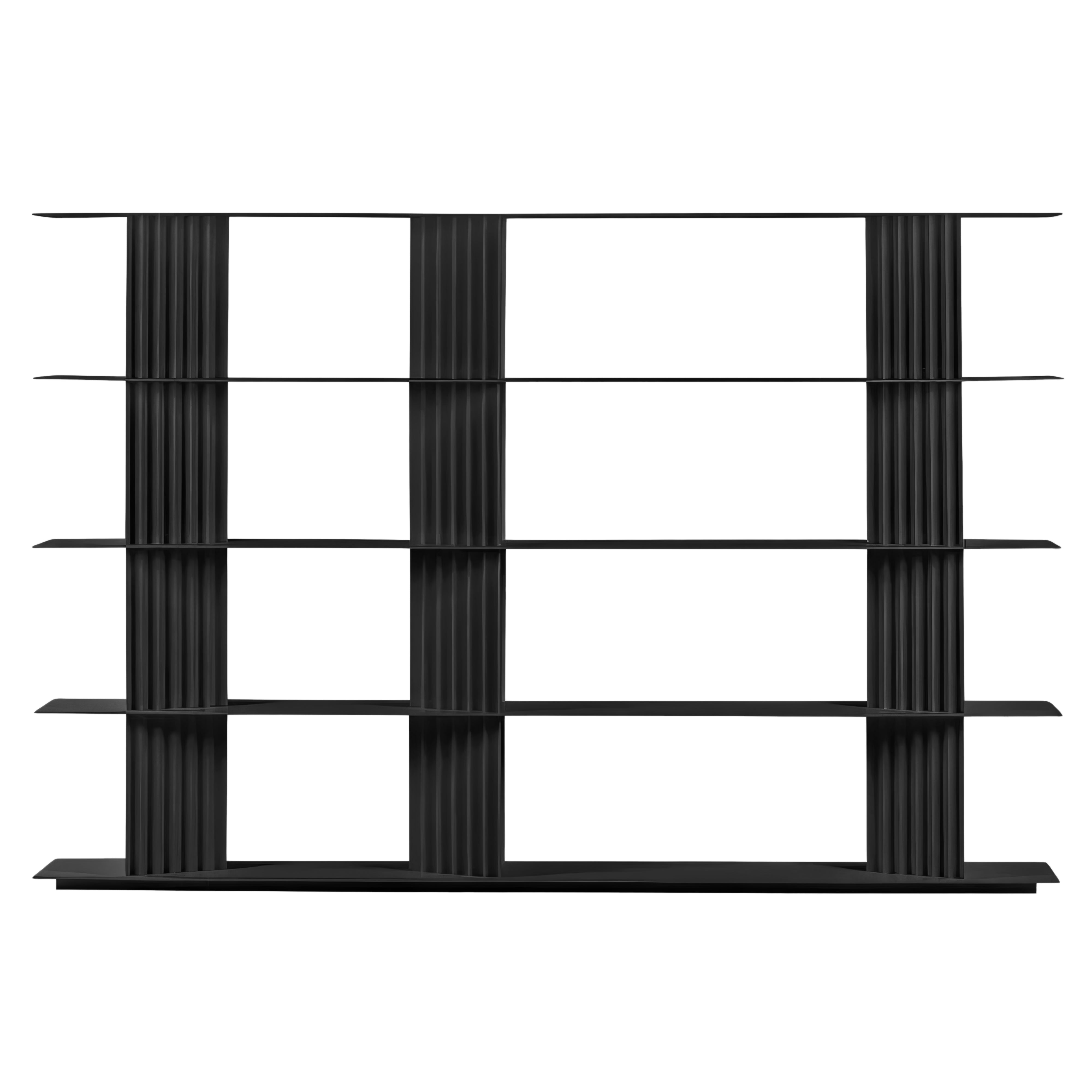 Plec Shelving: Large + High + Jet Black