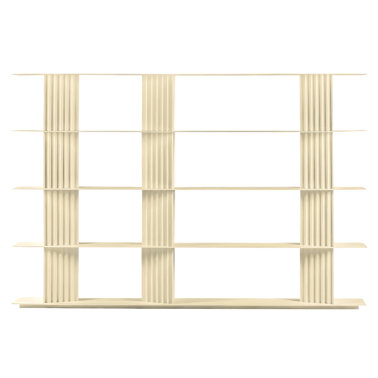 Plec Shelving: Large + High + Light Ivory
