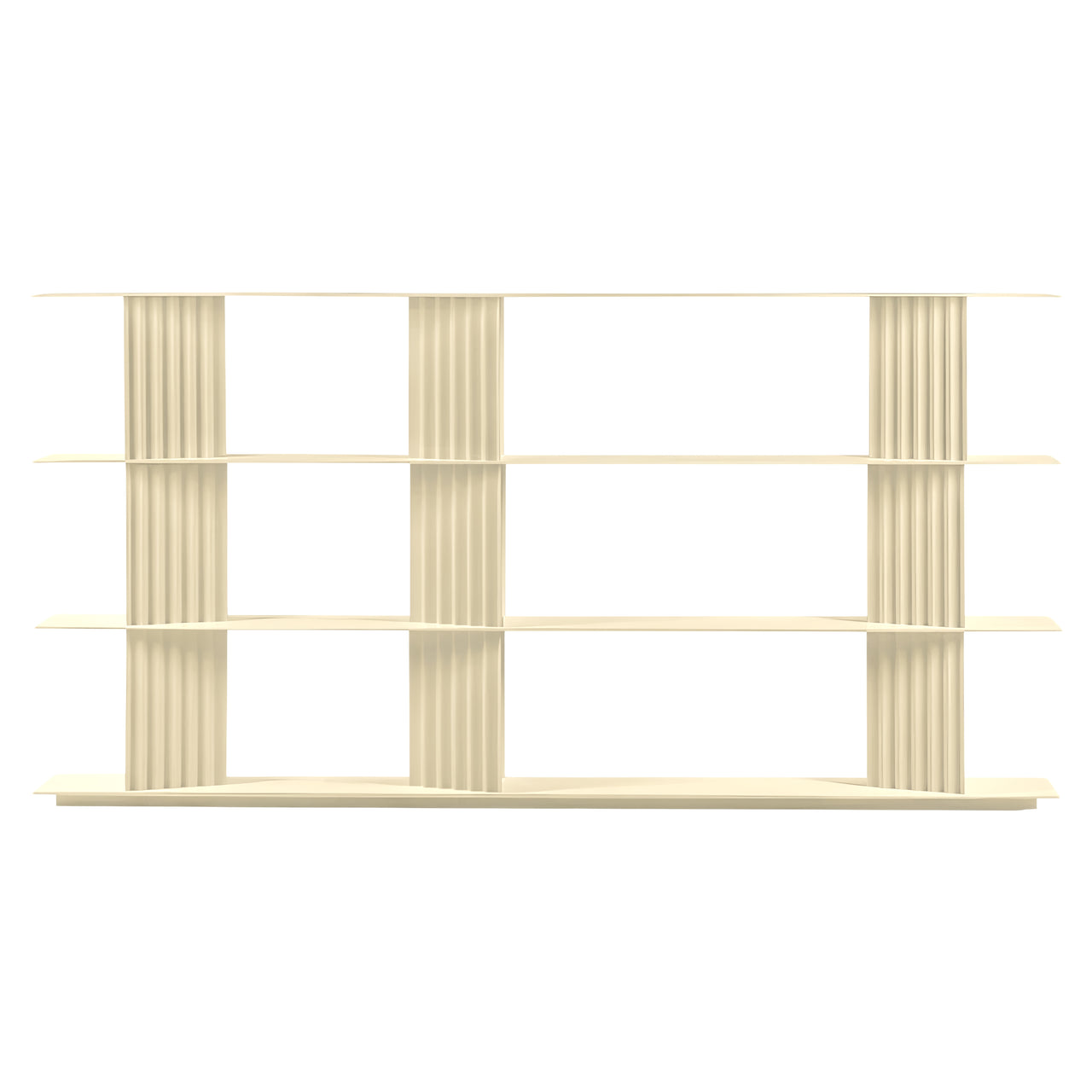 Plec Shelving: Large + Medium + Light Ivory