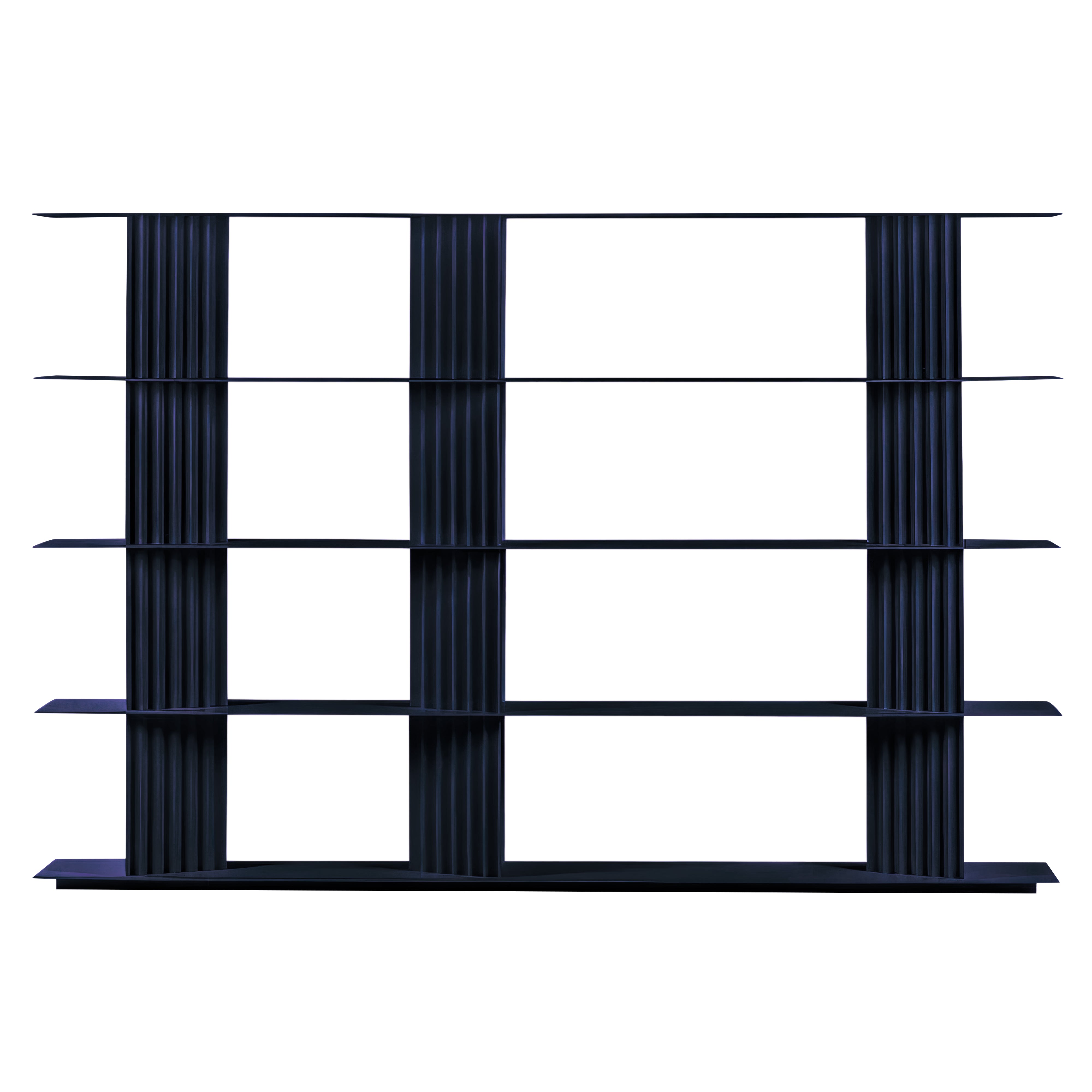 Plec Shelving: Large + Steel Blue