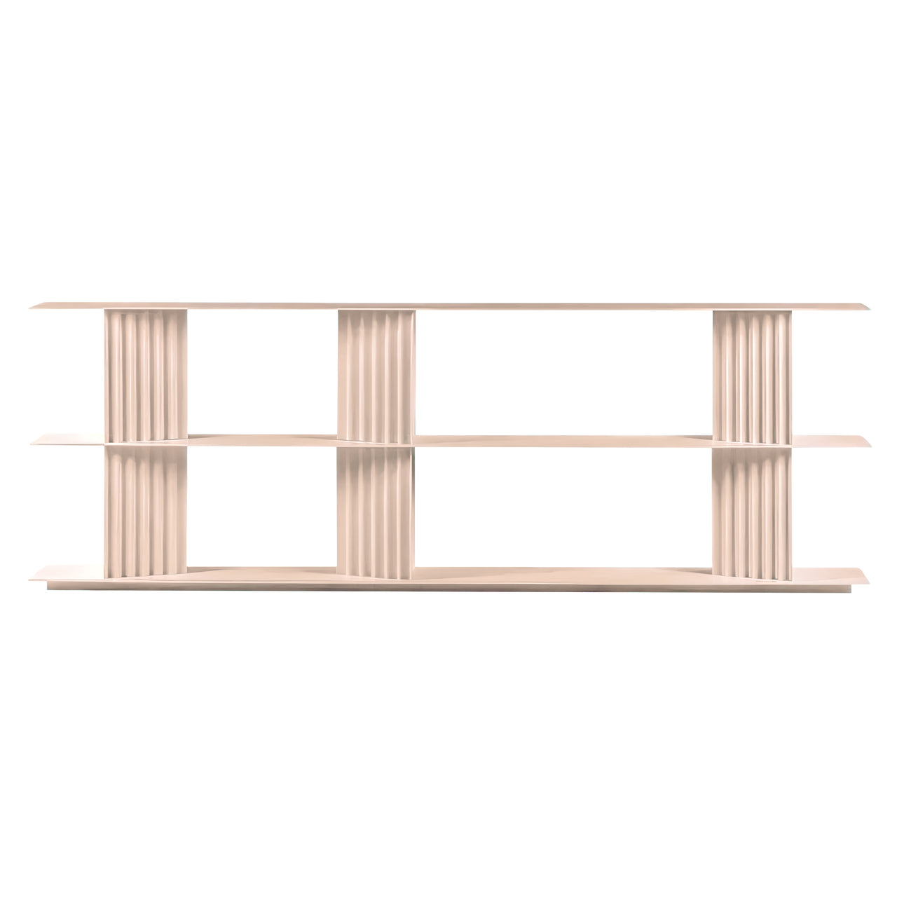 Plec Shelving: Large + Low + Peach Rose