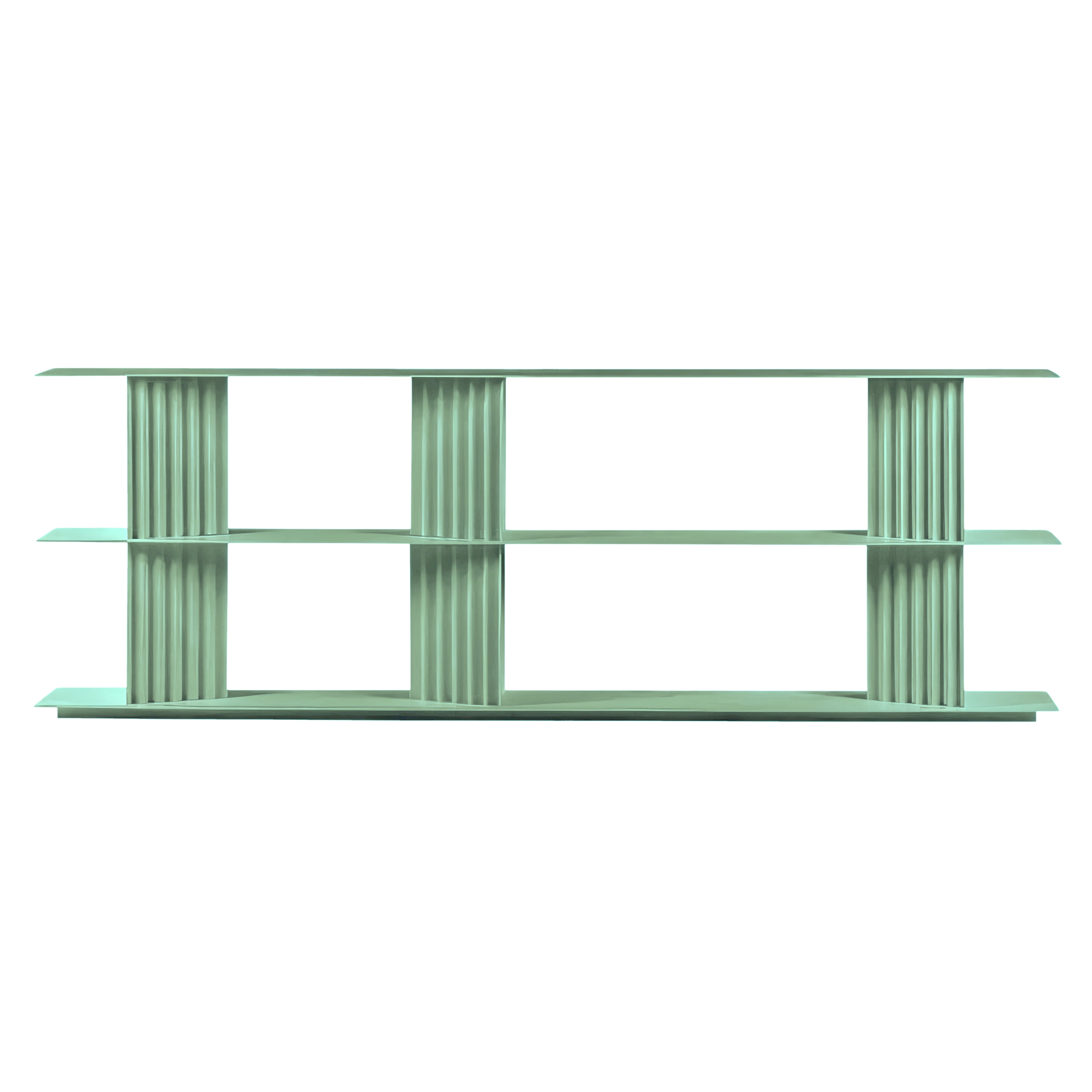 Plec Shelving: Large + Low + Warm Sage