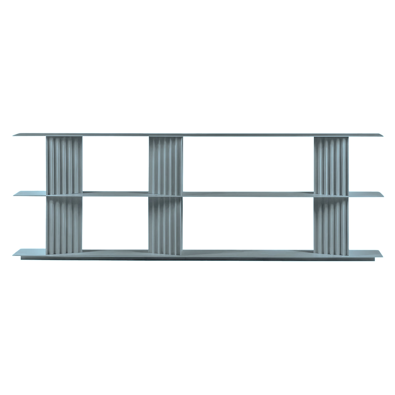 Plec Shelving: Large + Low + Window Grey