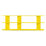 Plec Shelving: Large + Low + Sulfur Yellow