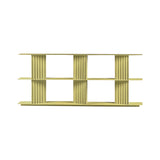 Plec Shelving: Medium + Low + Green Beige
