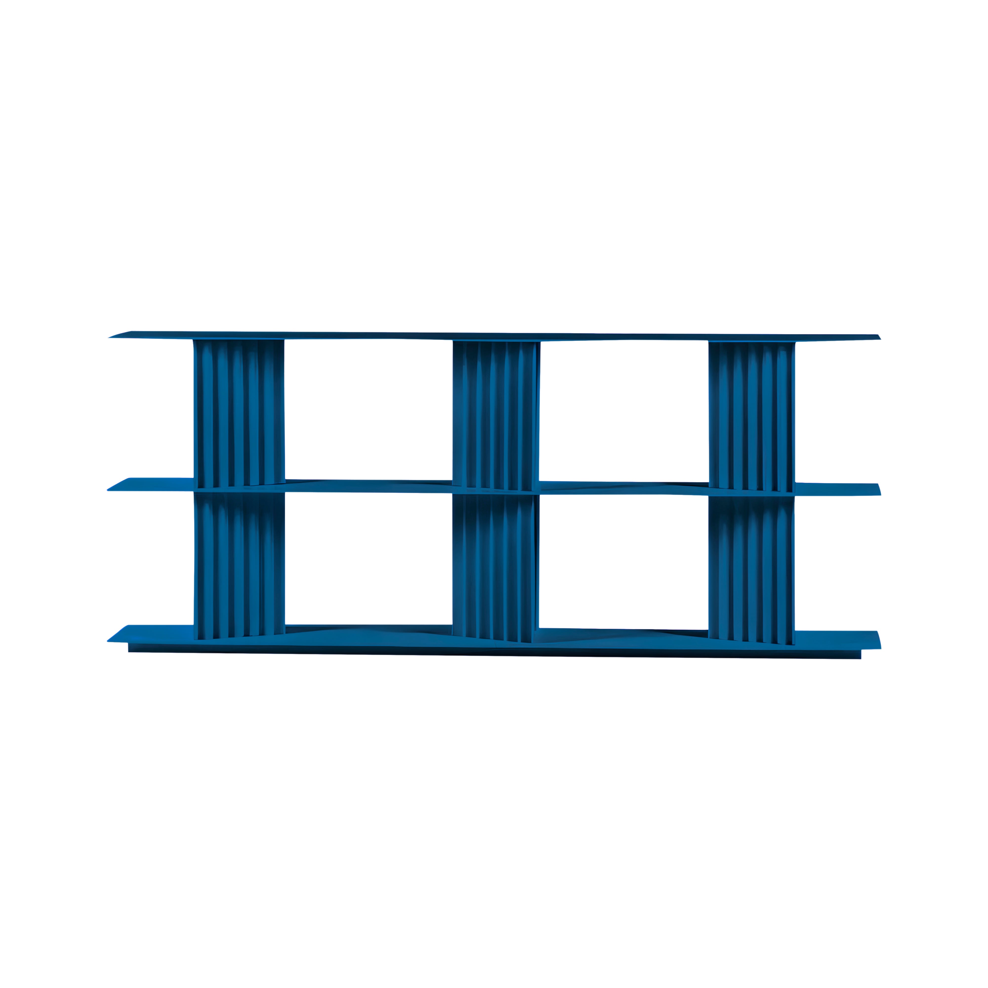 Plec Shelving: Medium + Low + Green Blue
