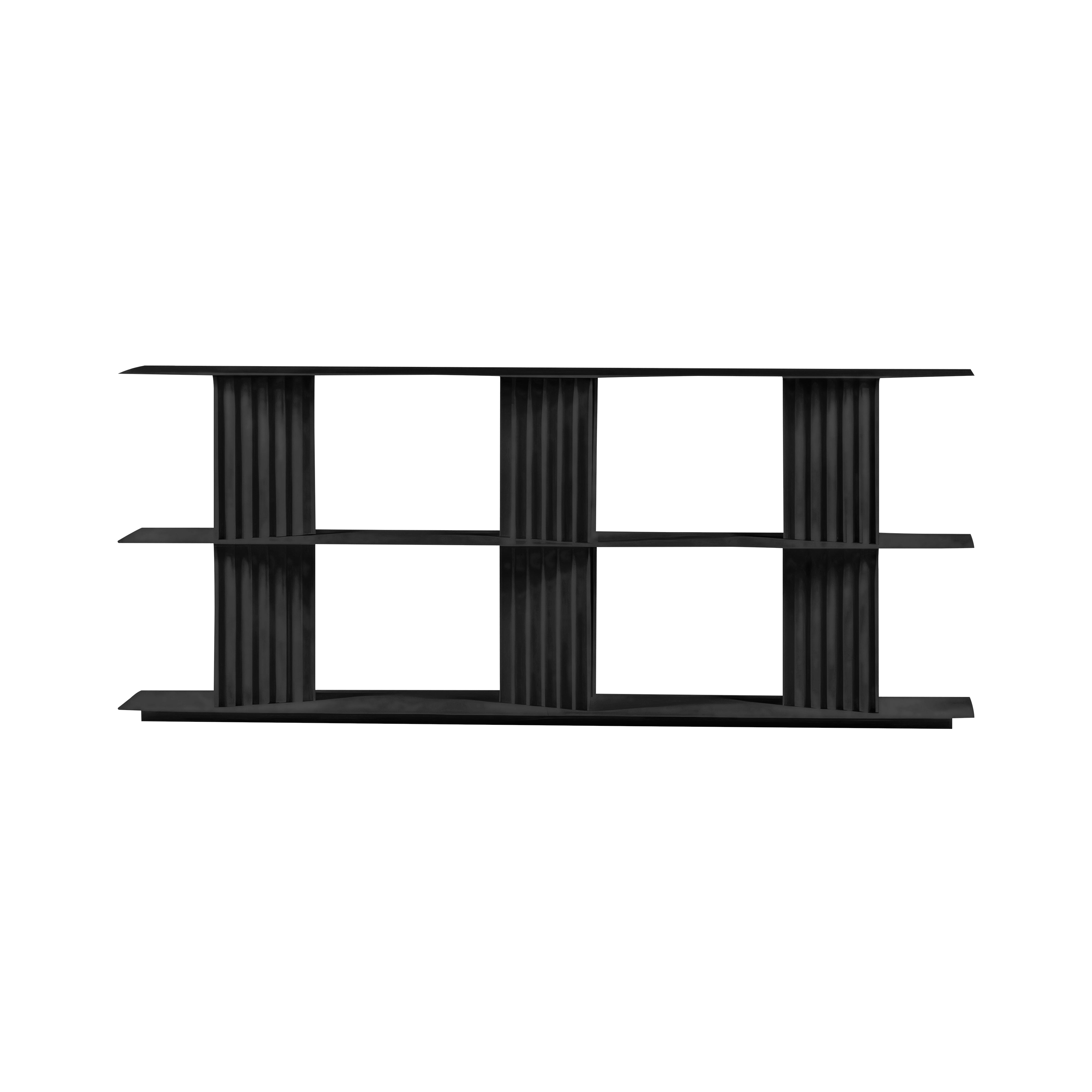 Plec Shelving: Medium + Low + Jet Black