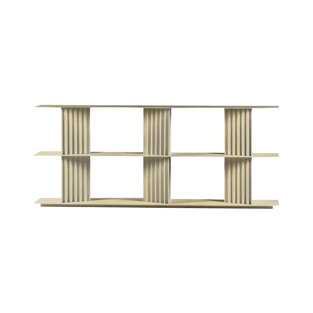 Plec Shelving: Medium + Low + Silk Grey