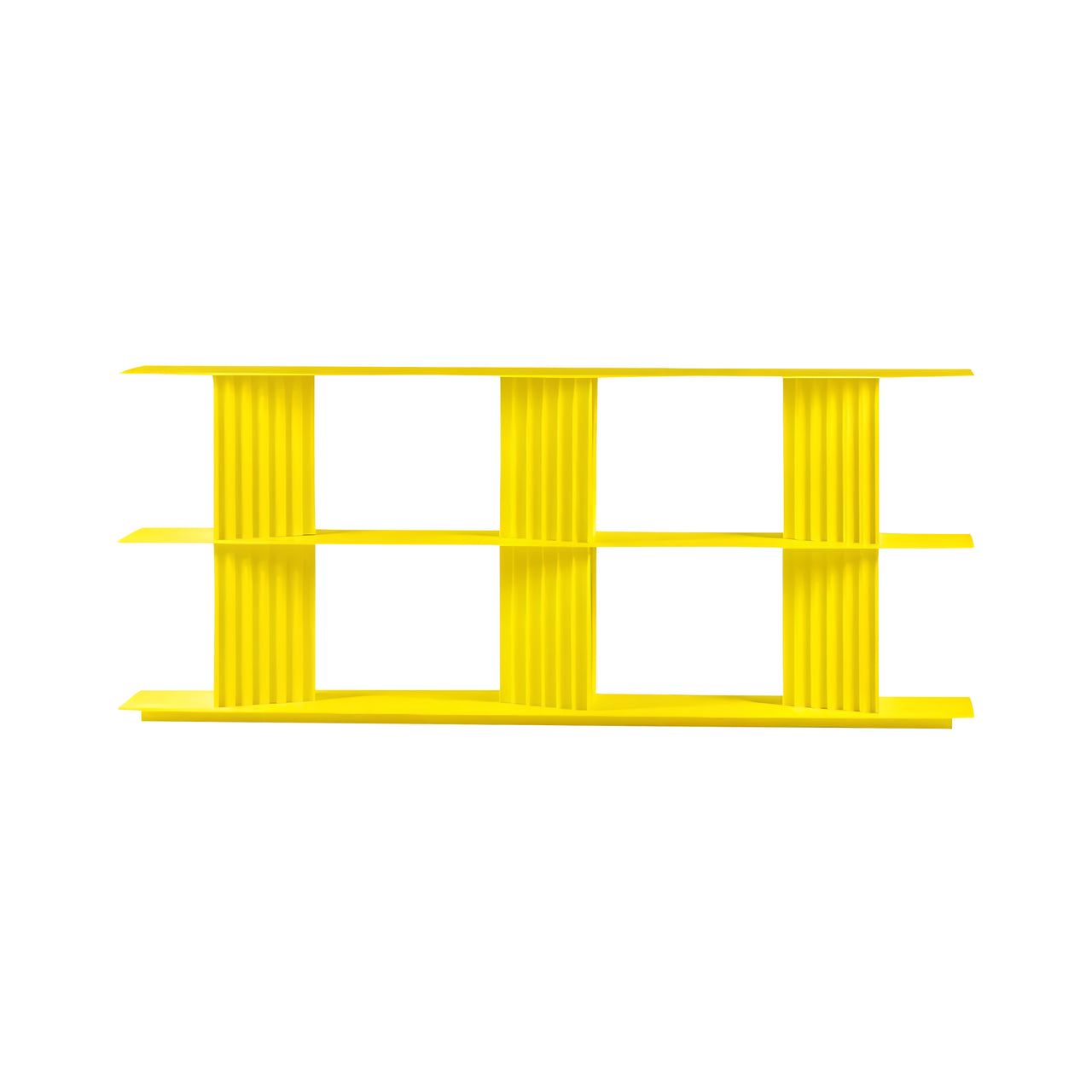 Plec Shelving: Medium + Low + Sulfur Yellow