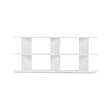 Plec Shelving: Medium + Low + Traffic White