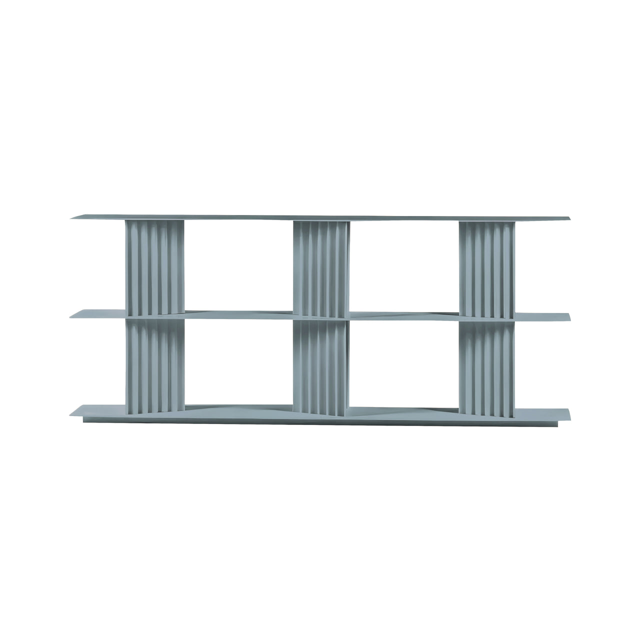 Plec Shelving: Medium + Low + Window Grey