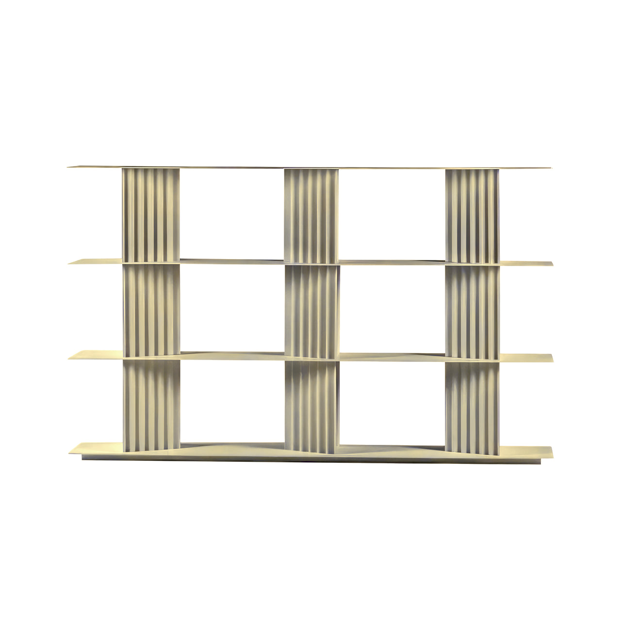 Plec Shelving: Medium + Medium + Silk Grey