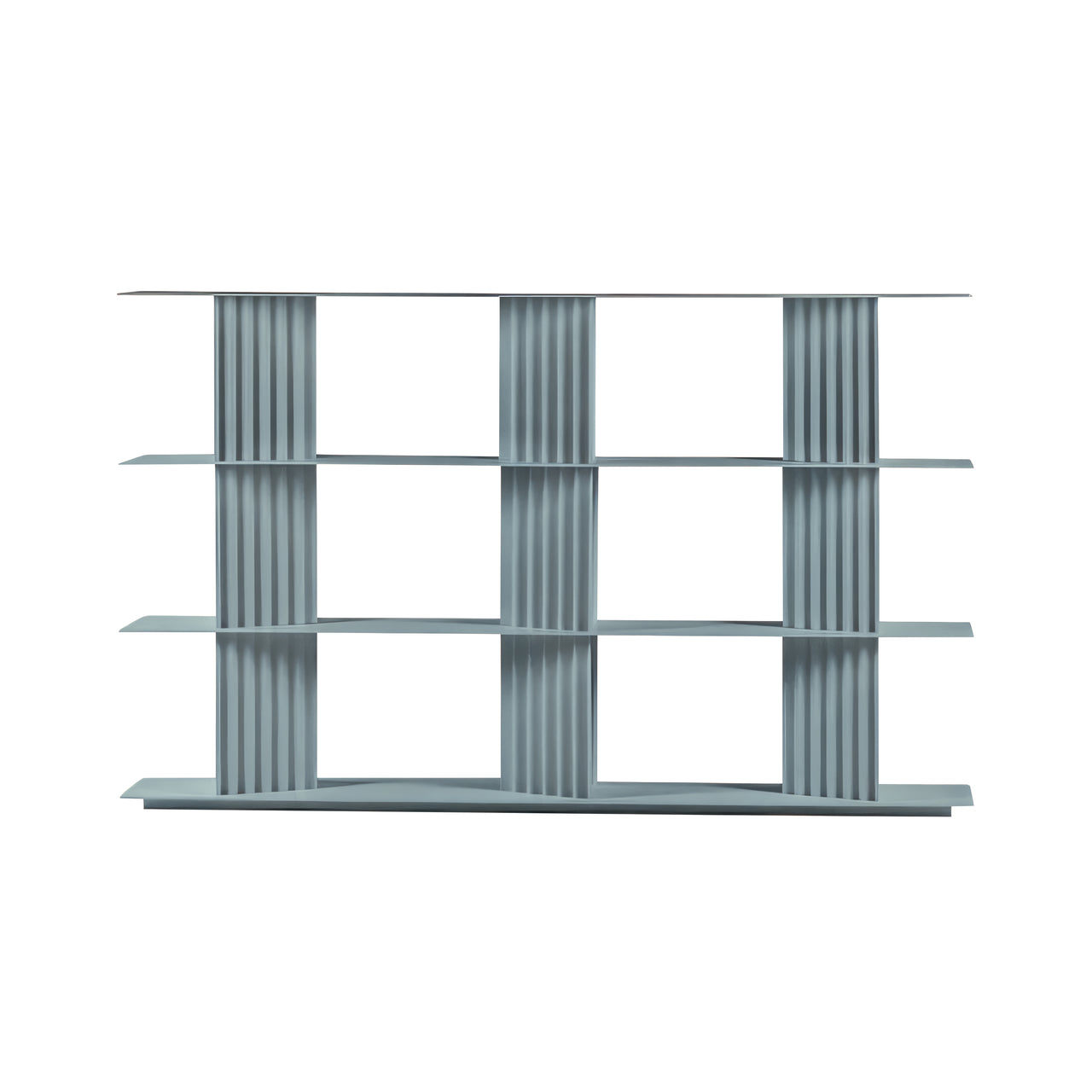 Plec Shelving: Medium + Medium + Window Grey