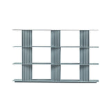 Plec Shelving: Medium + Medium + Window Grey