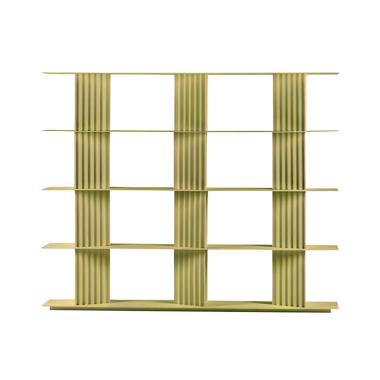 Plec Shelving: Medium + High + Green Beige