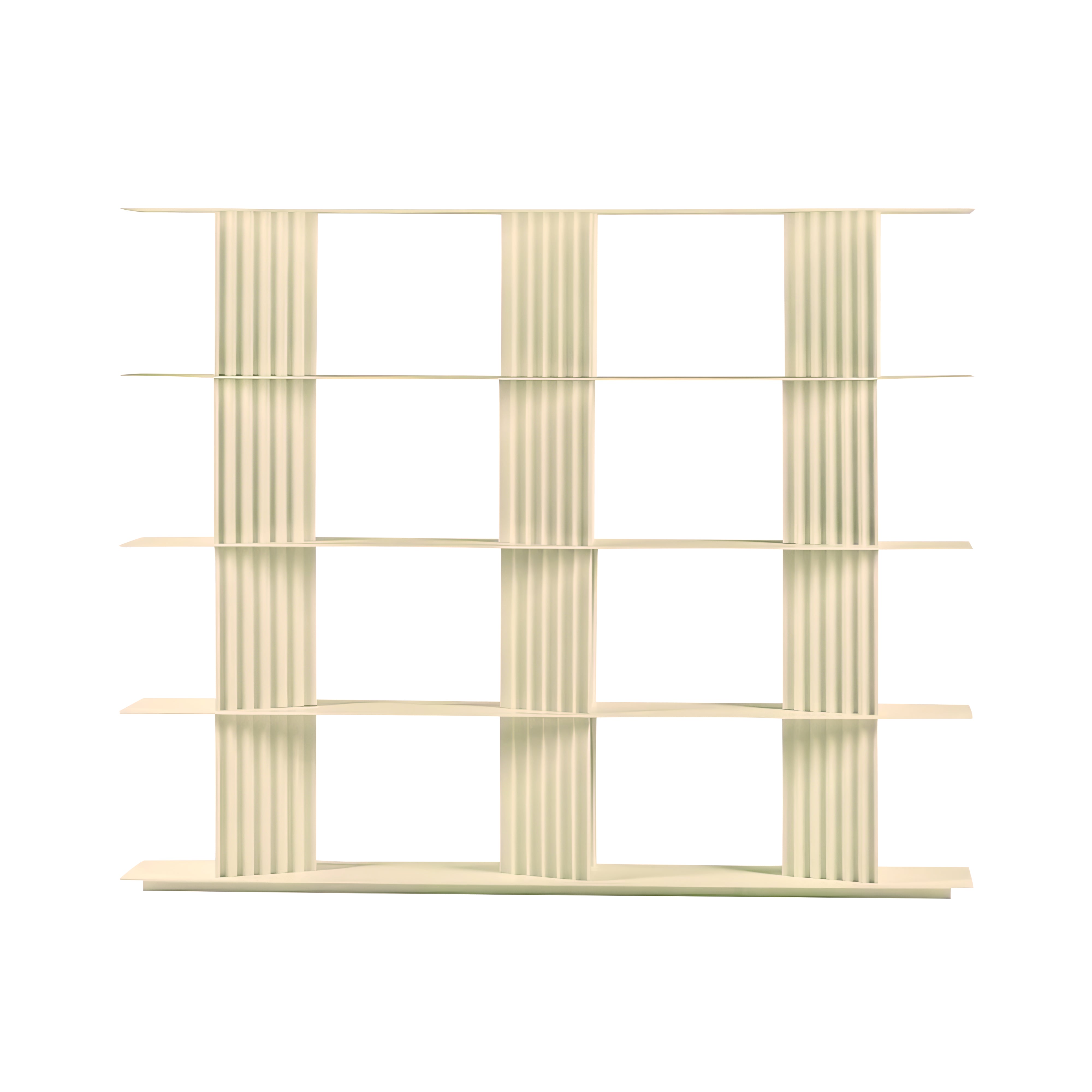 Plec Shelving: Medium + High + Light Ivory
