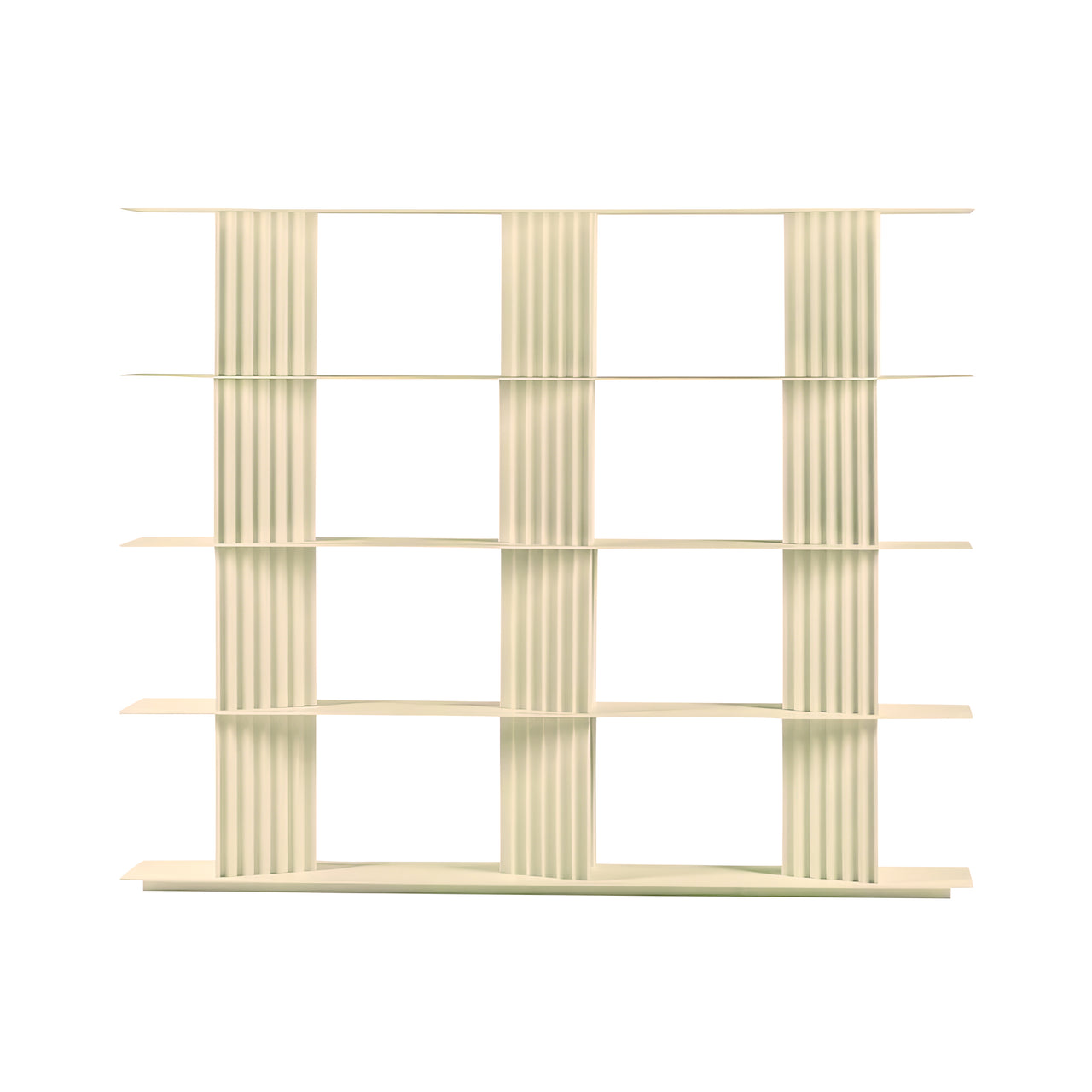 Plec Shelving: Medium + High + Light Ivory