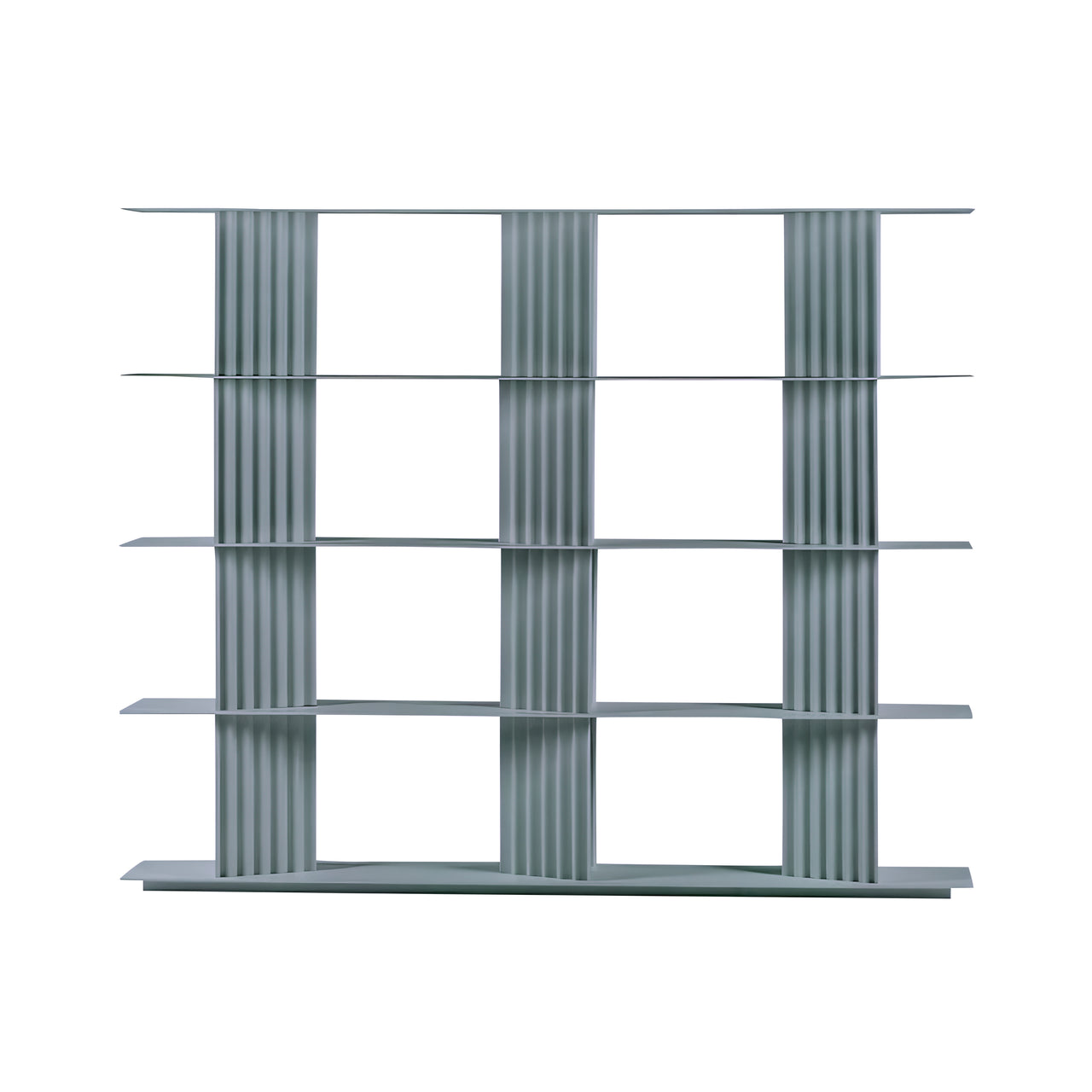 Plec Shelving: Medium + High + Window Grey