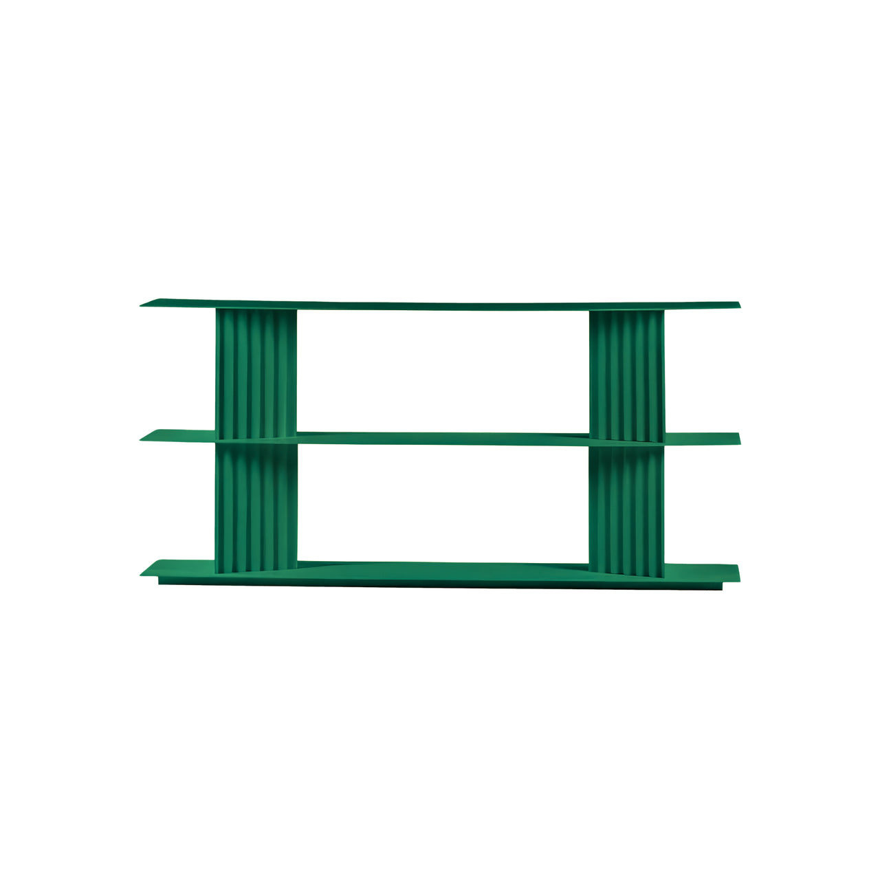 Plec Shelving: Small + Low + Emerald Green