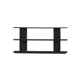 Plec Shelving: Small + Low + Jet Black