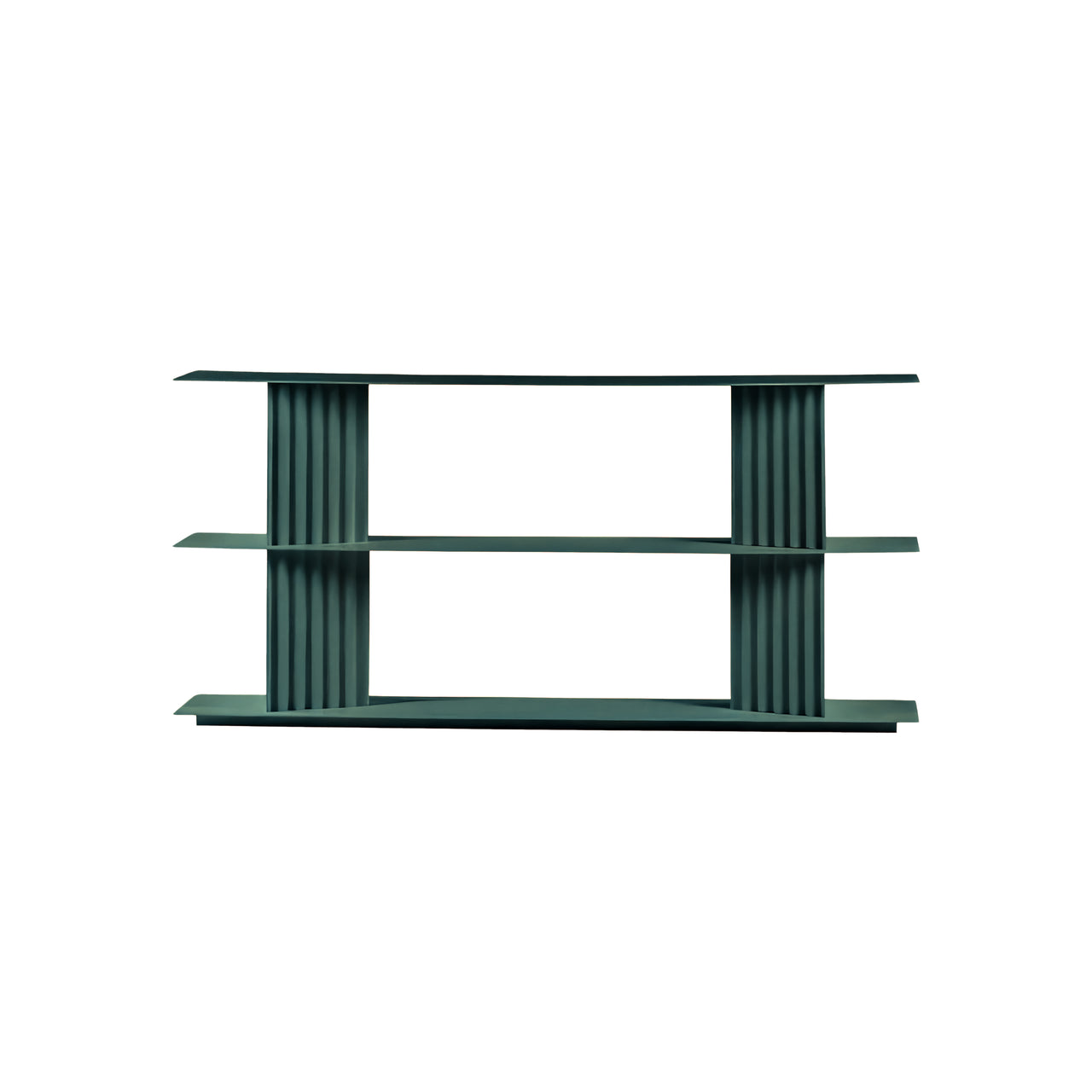 Plec Shelving: Small + Low + Nordic Green