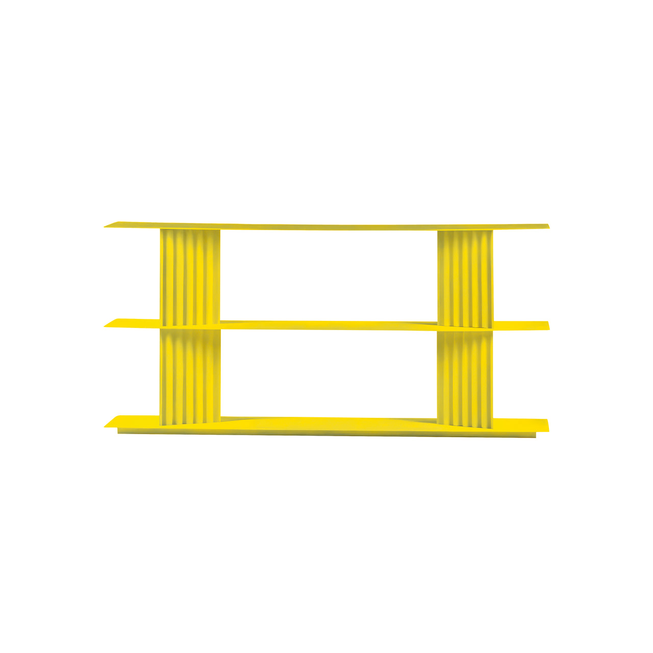 Plec Shelving: Small + Low + Sulfur Yellow