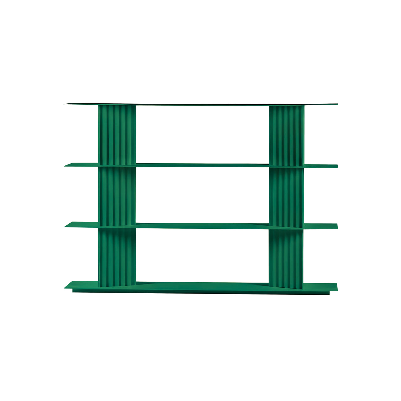 Plec Shelving: Small + Low + Emerald Green