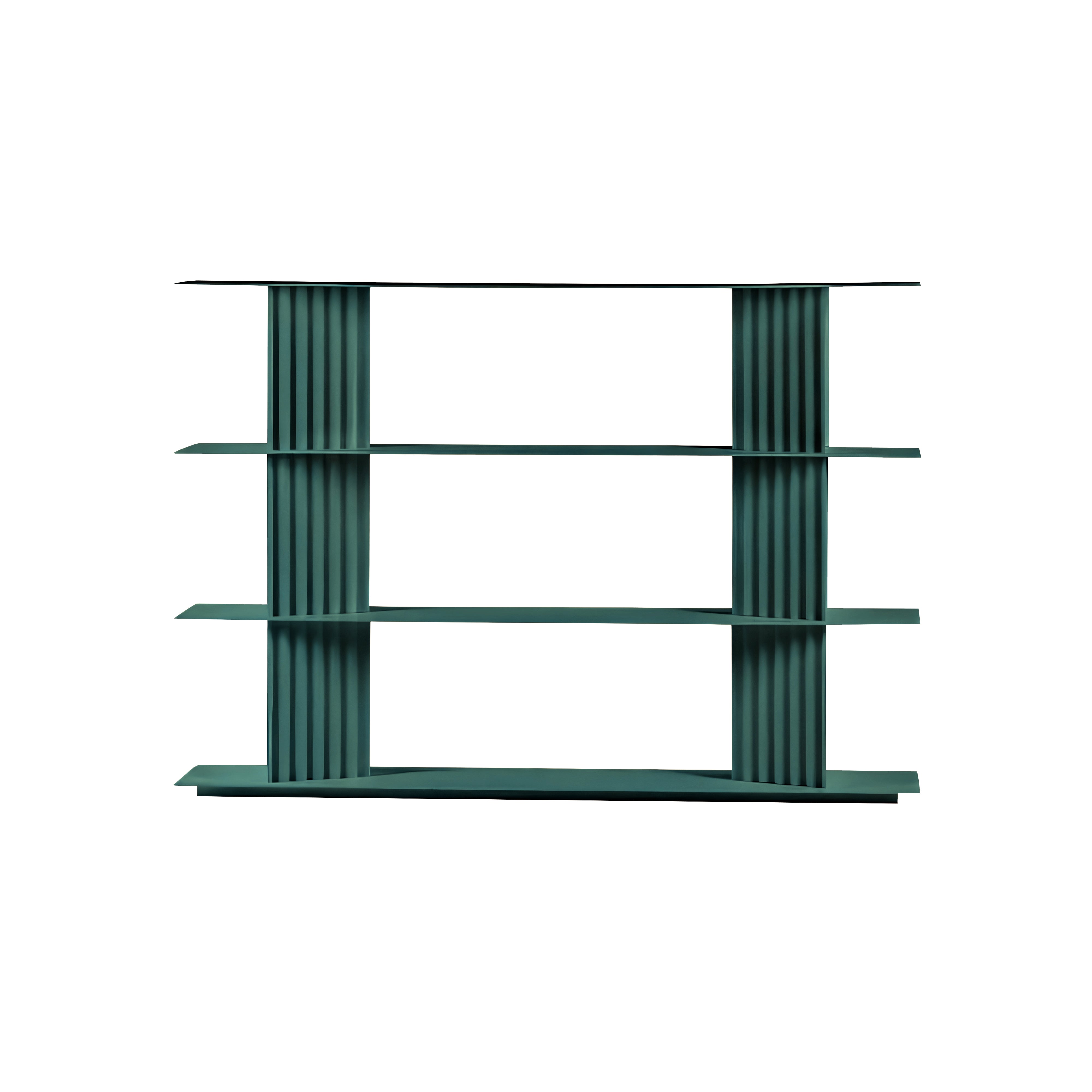 Plec Shelving: Small + Low + Nordic Green