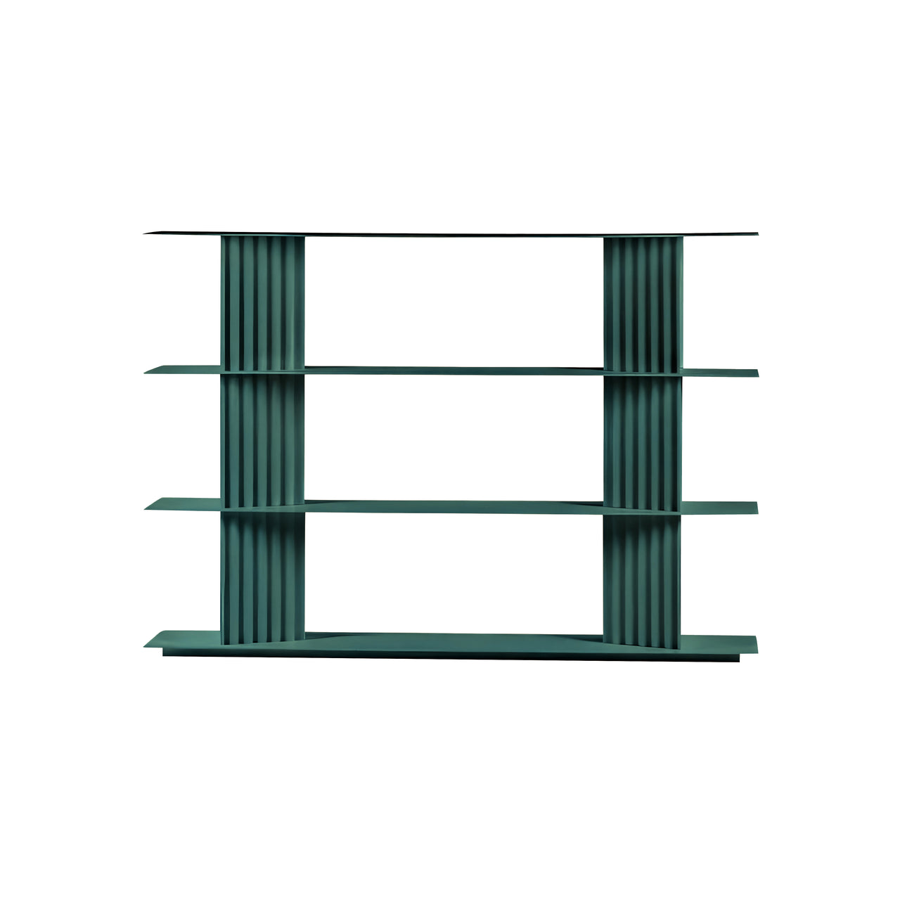 Plec Shelving: Small + Low + Nordic Green