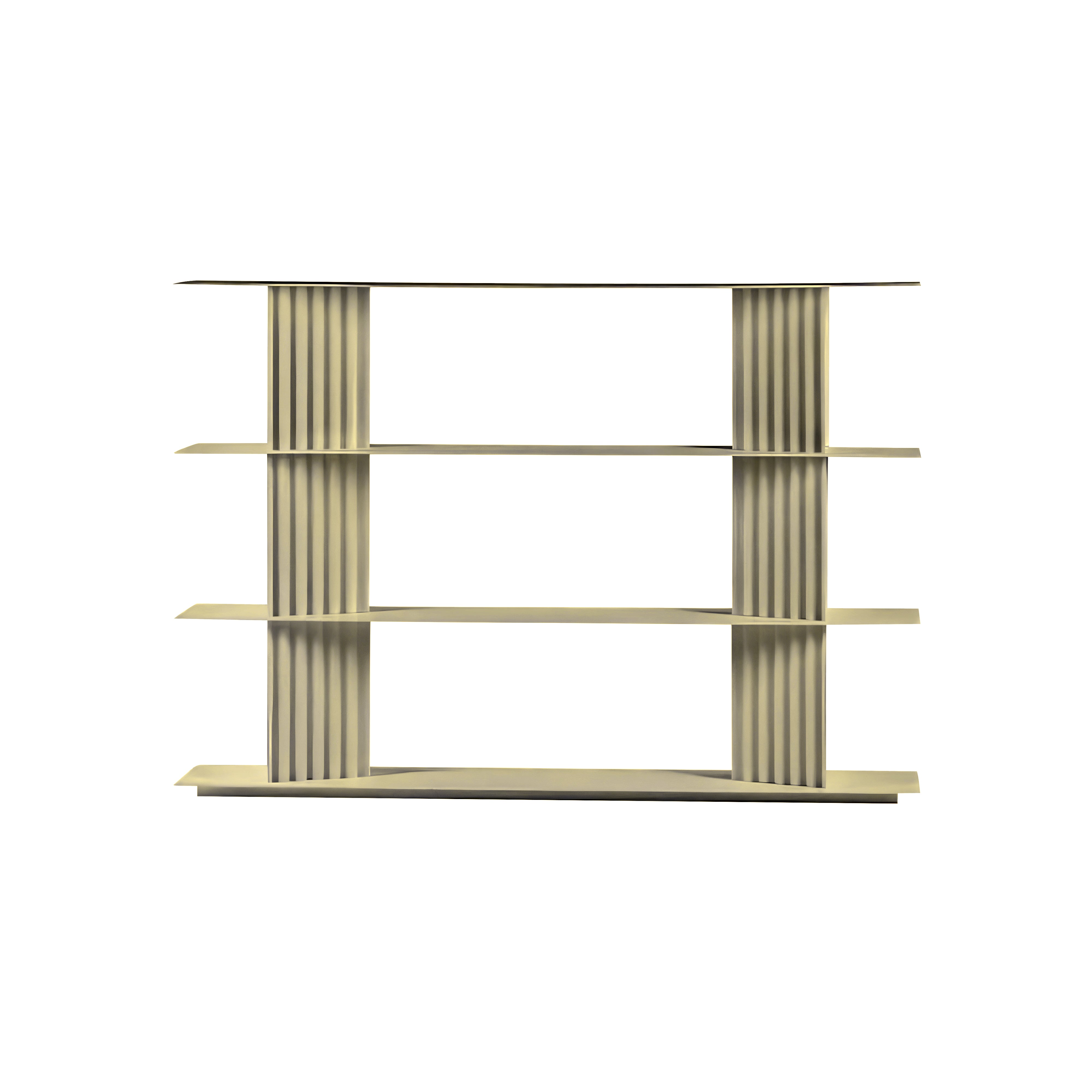 Plec Shelving: Small + Low + Silk Grey