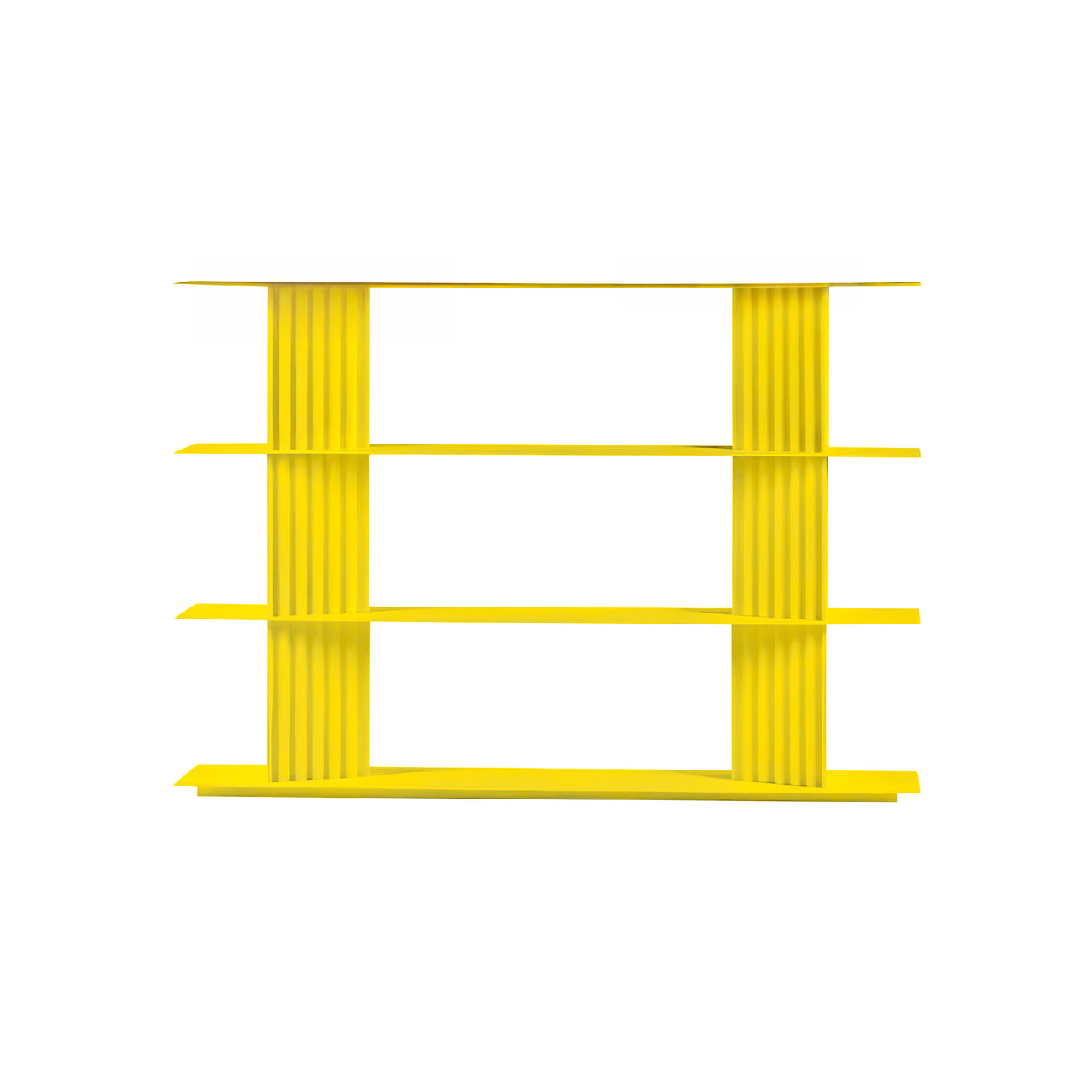 Plec Shelving: Small + Low + Sulfur Yellow