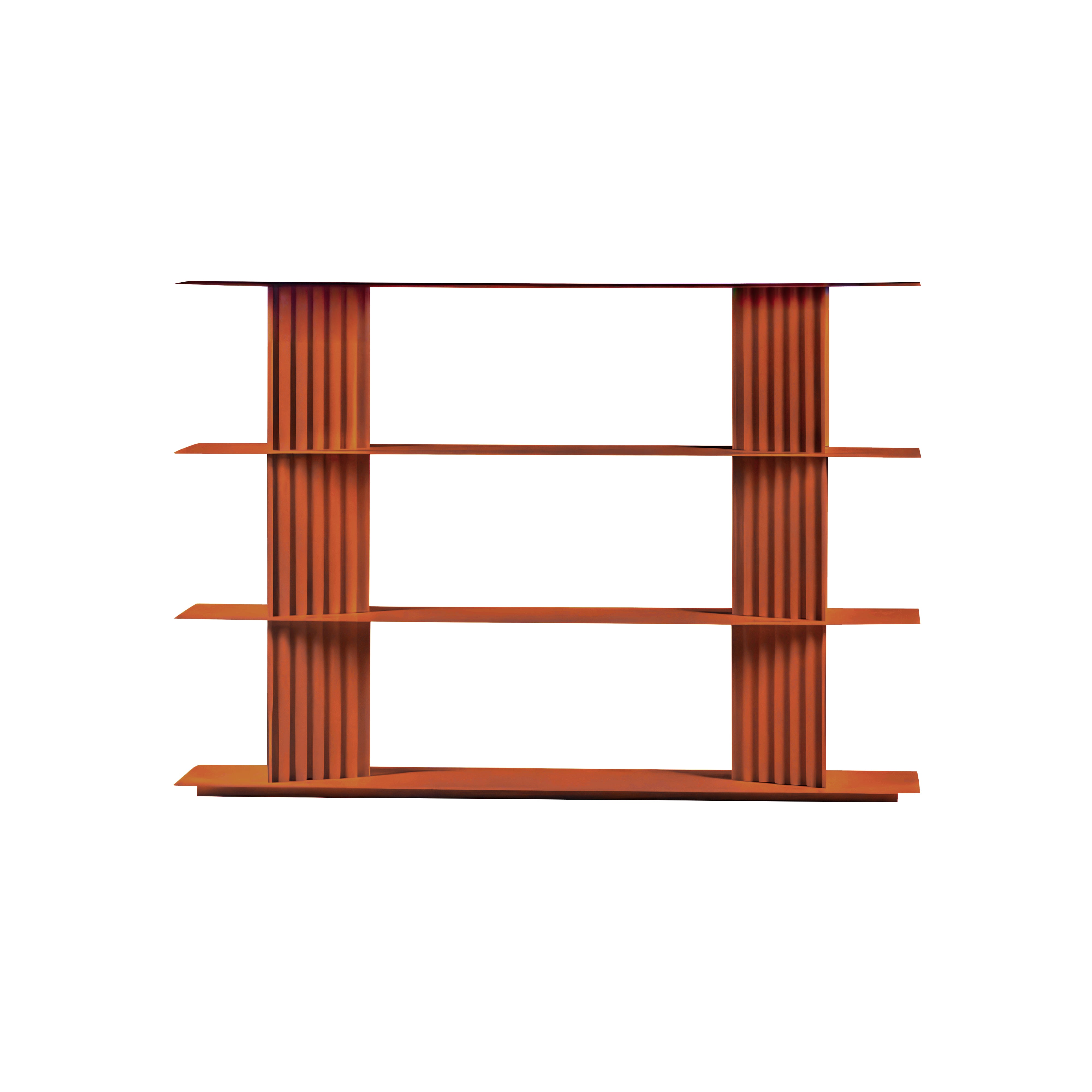 Plec Shelving: Small + Low + Terracotta
