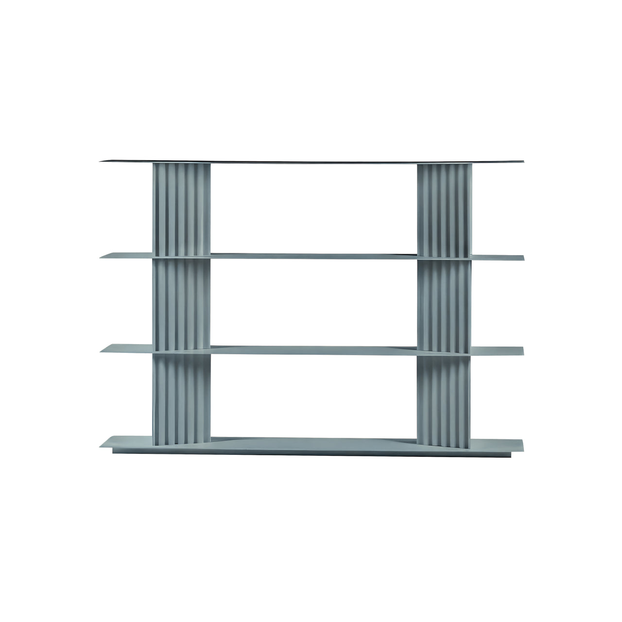 Plec Shelving: Small + Low + Window Grey