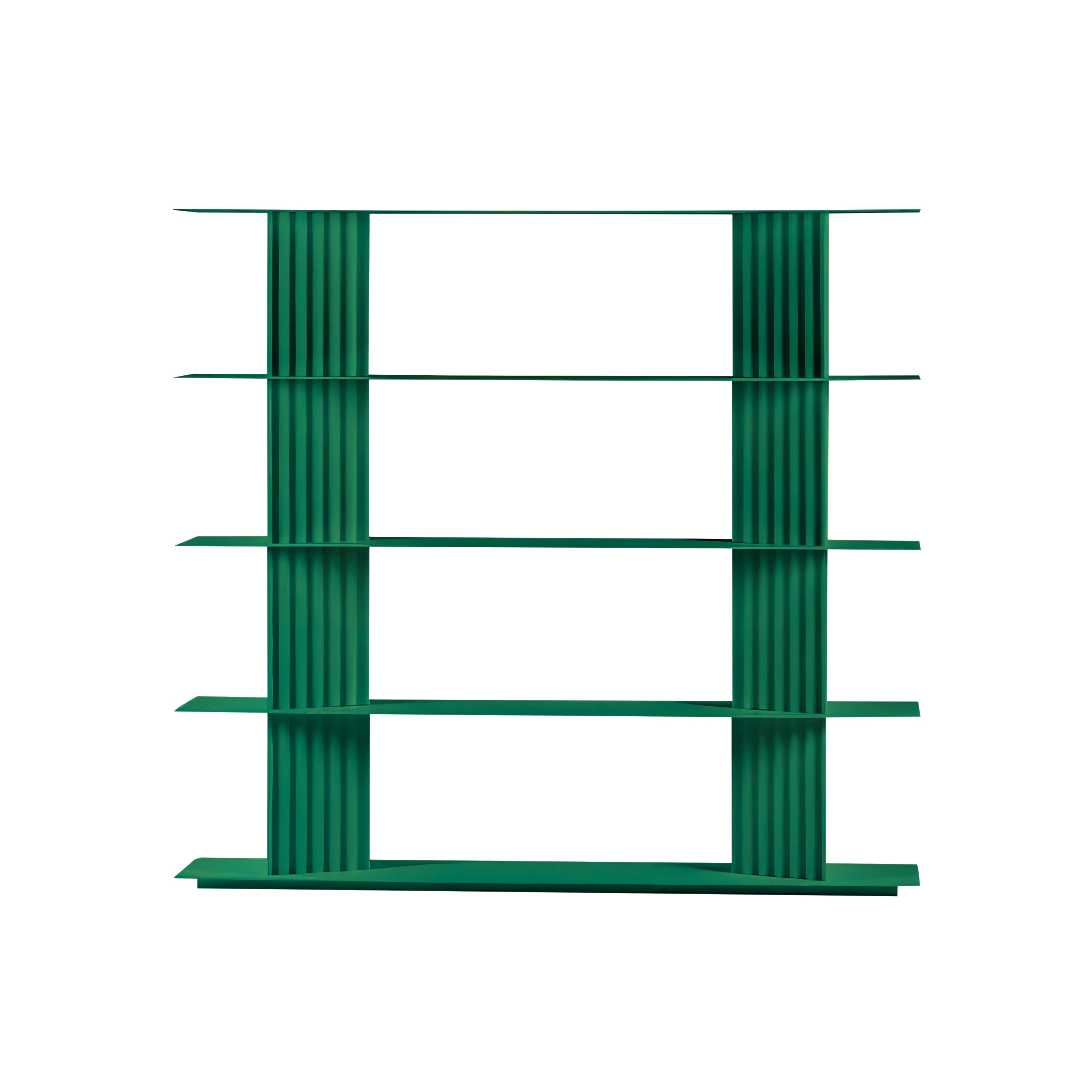 Plec Shelving: Small + High + Emerald Green