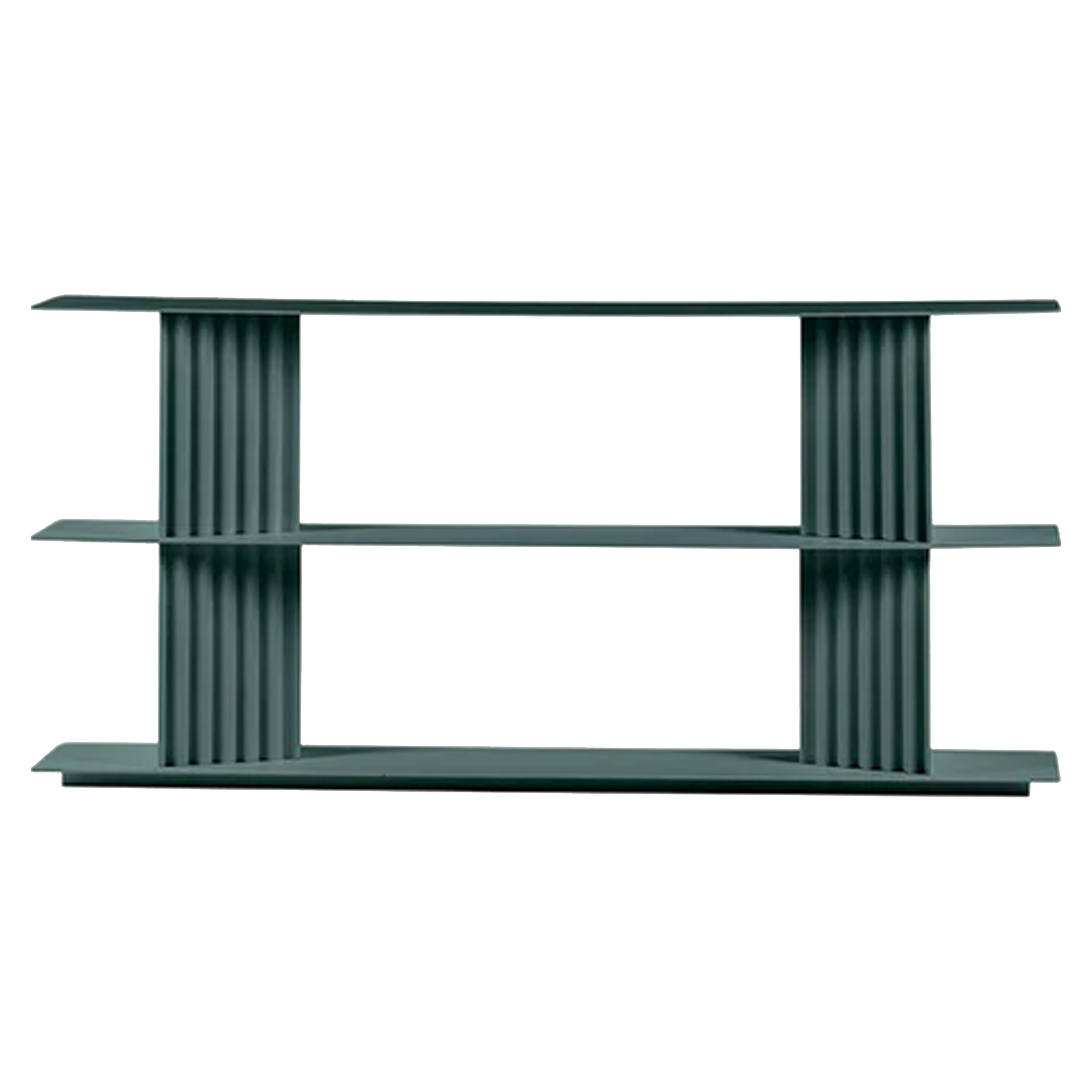 Plec Shelving: Small + Low + Nordic Green