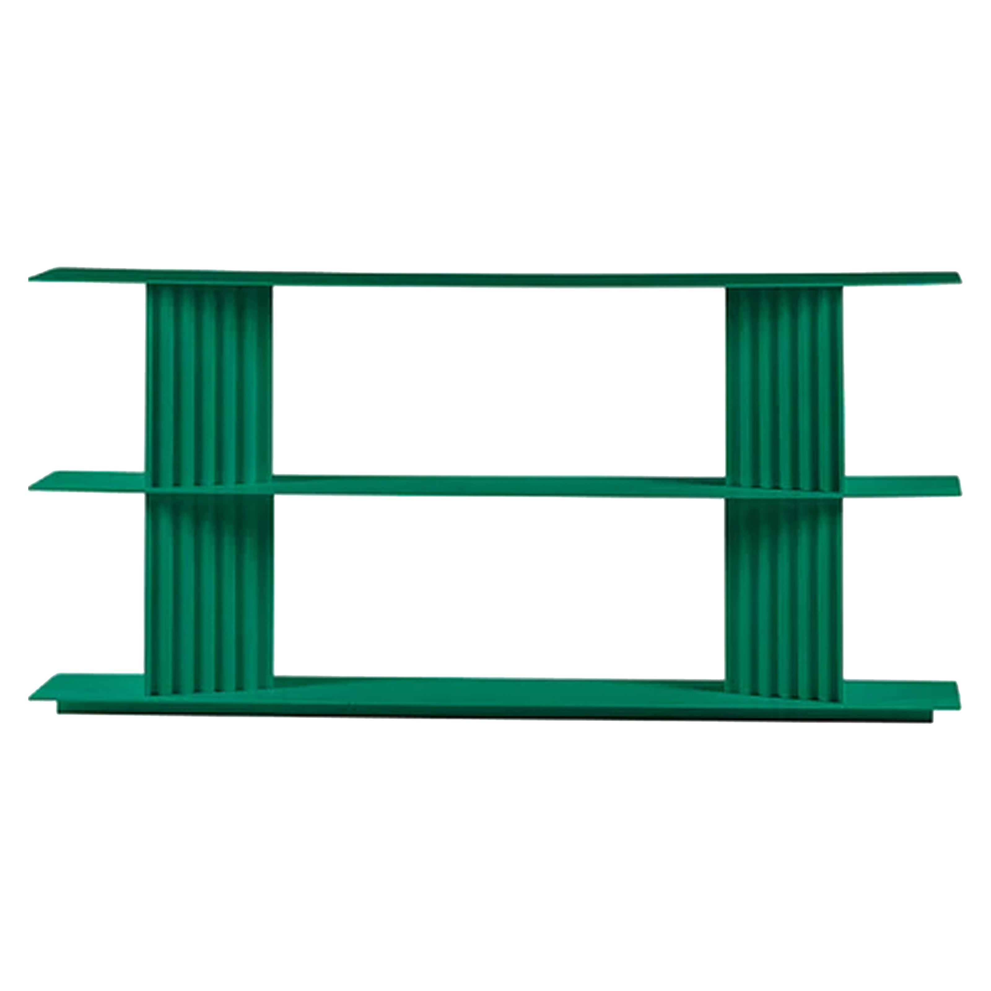 Plec Shelving: Small + Low + Emerald Green
