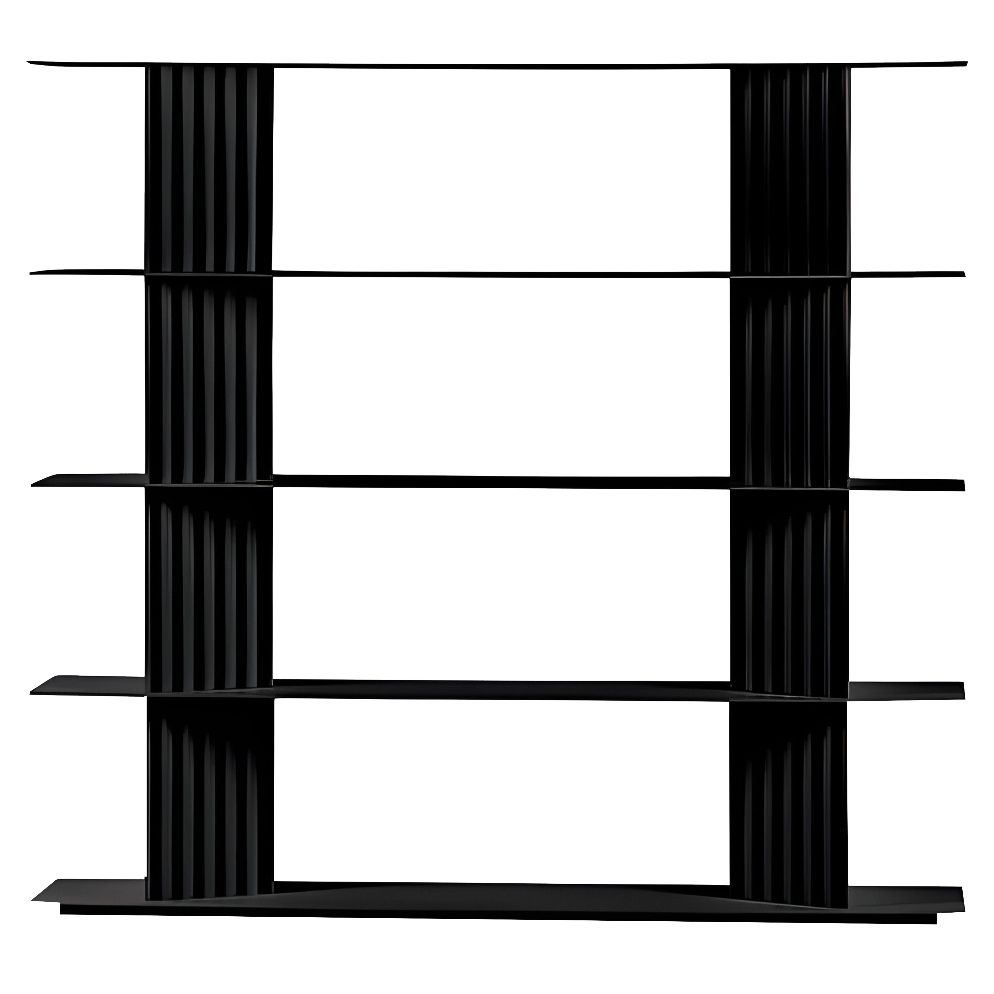 Plec Shelving: Small + High + Jet Black