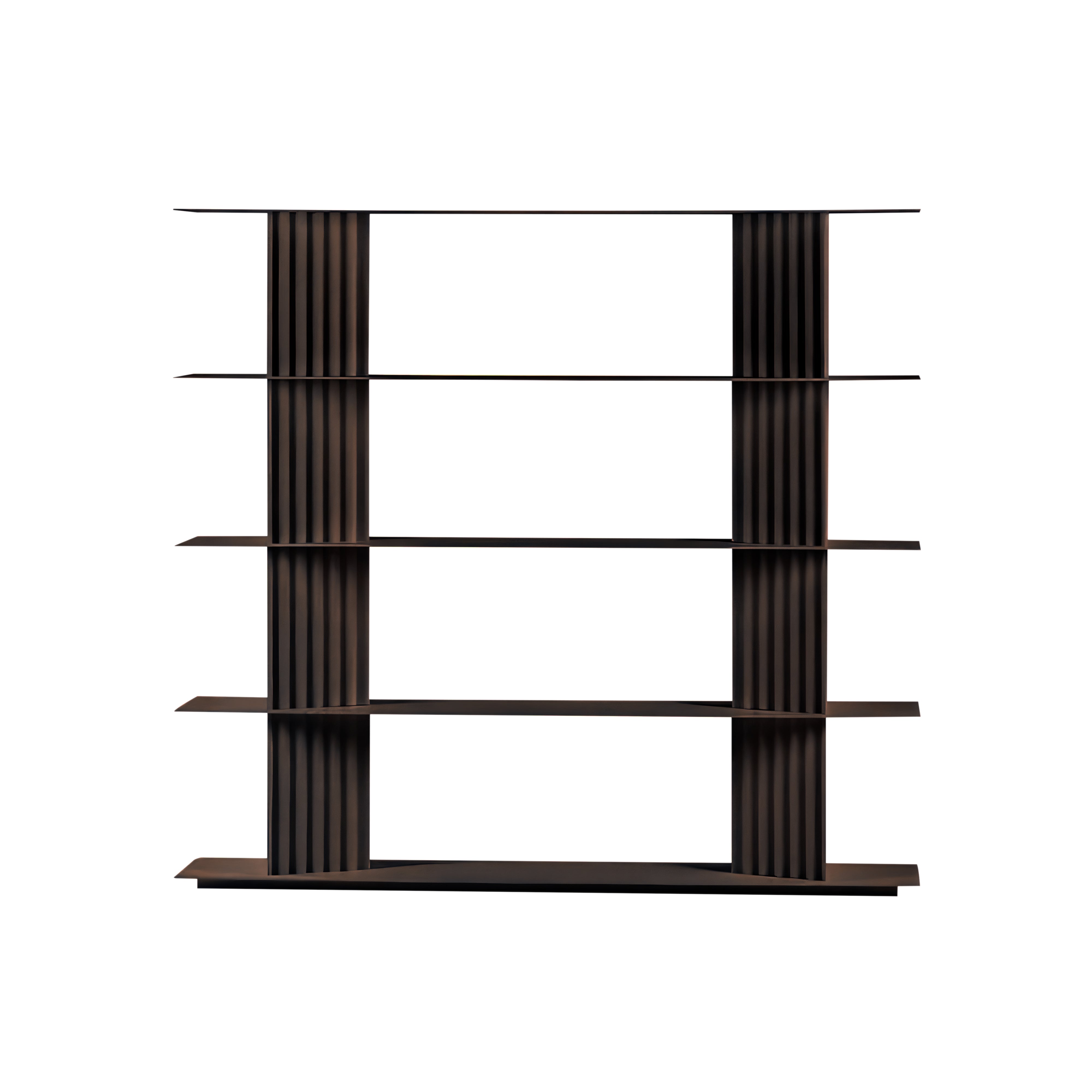 Plec Shelving: Small + High + Grey Brown