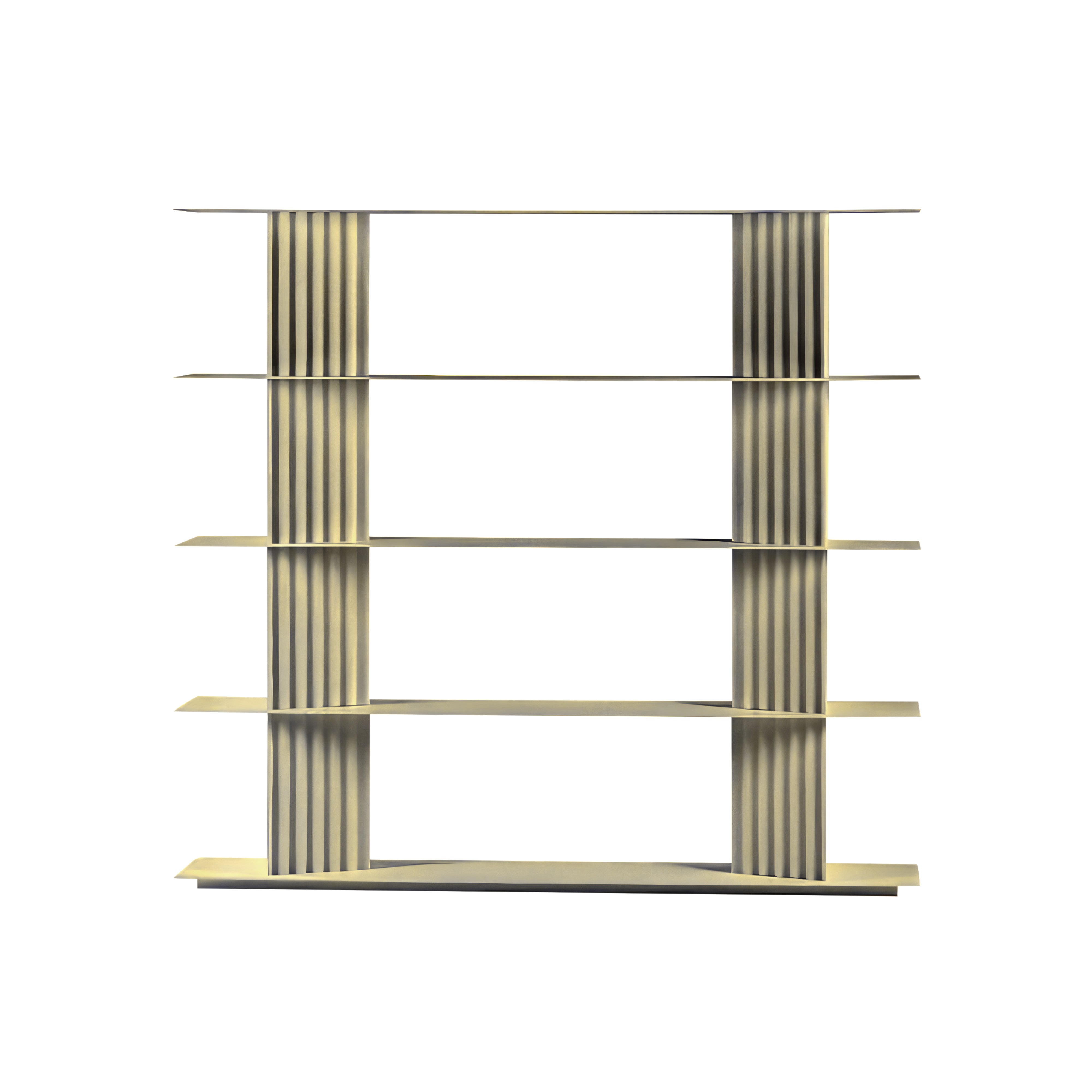Plec Shelving: Small + High + Silk Grey