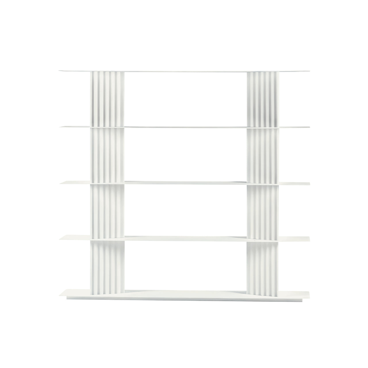 Plec Shelving: Small + High + Traffic White