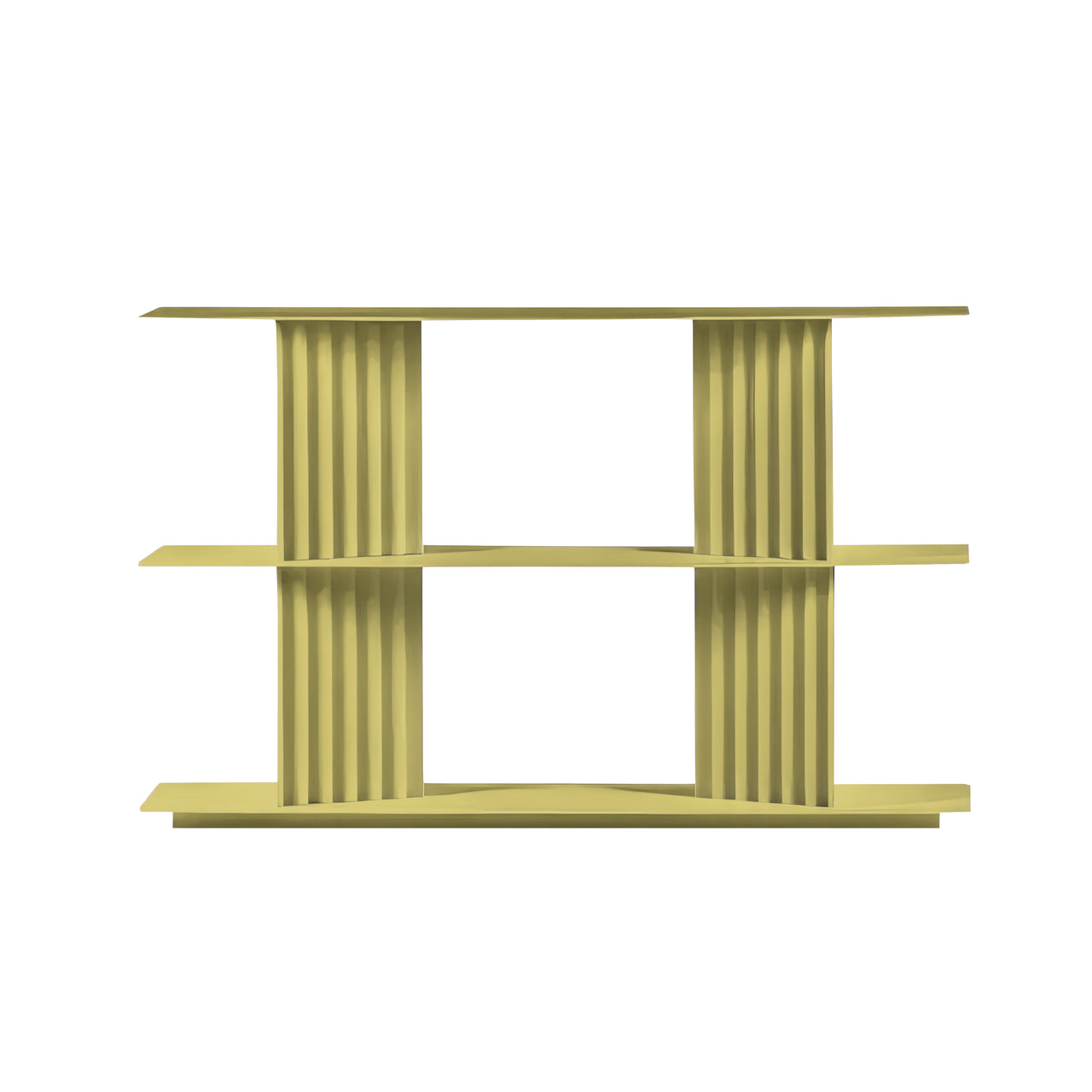 Plec Shelving: Extra Small + Low + Green Beige
