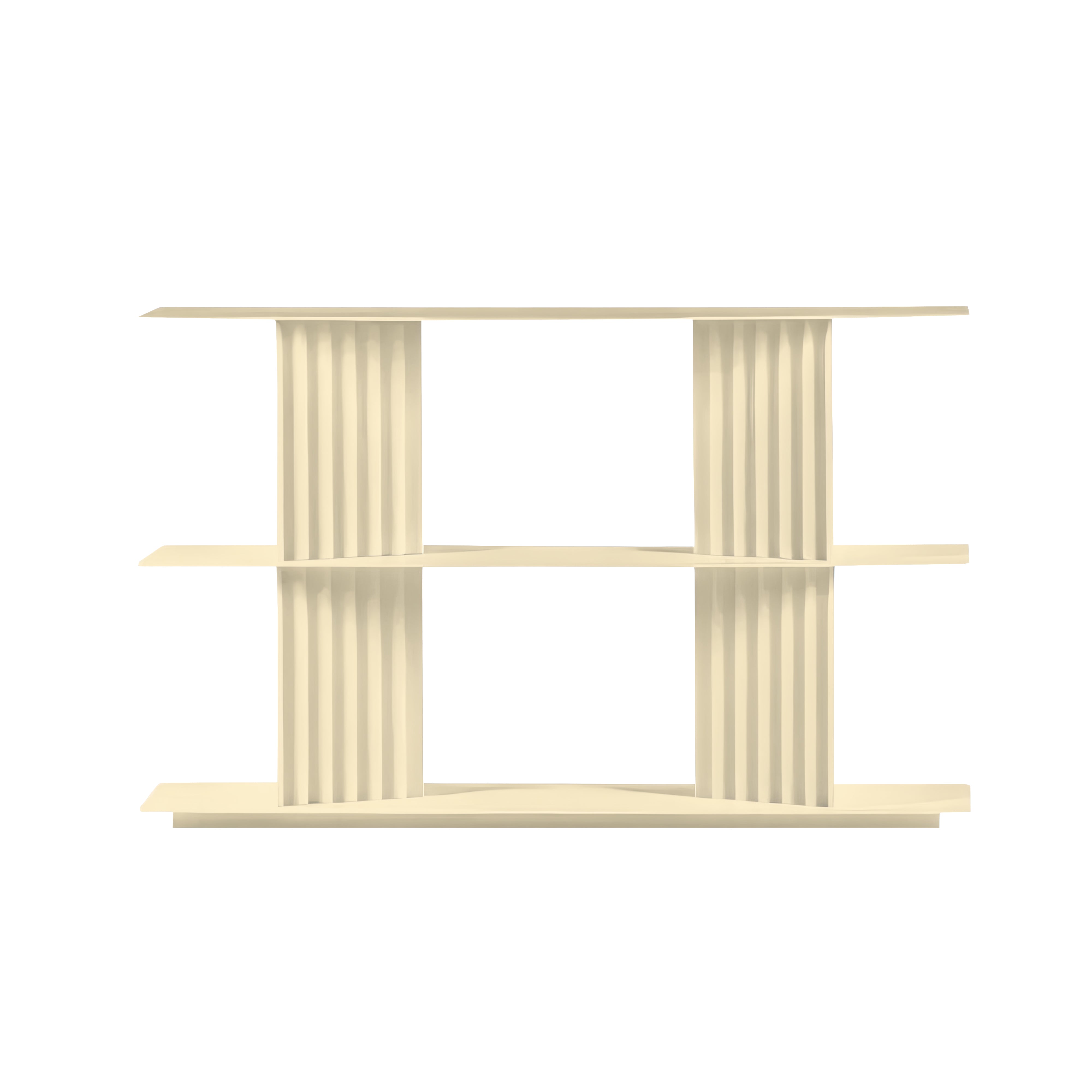 Plec Shelving: Extra Small + Low + Light Ivory