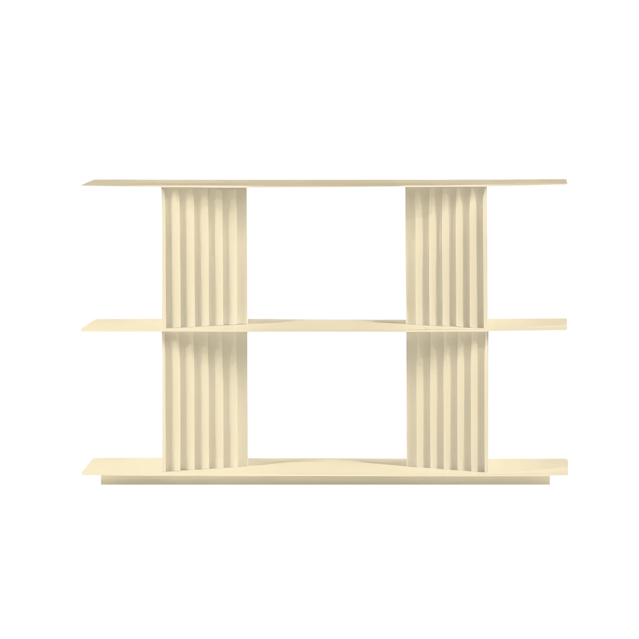 Plec Shelving: Extra Small + Low + Light Ivory