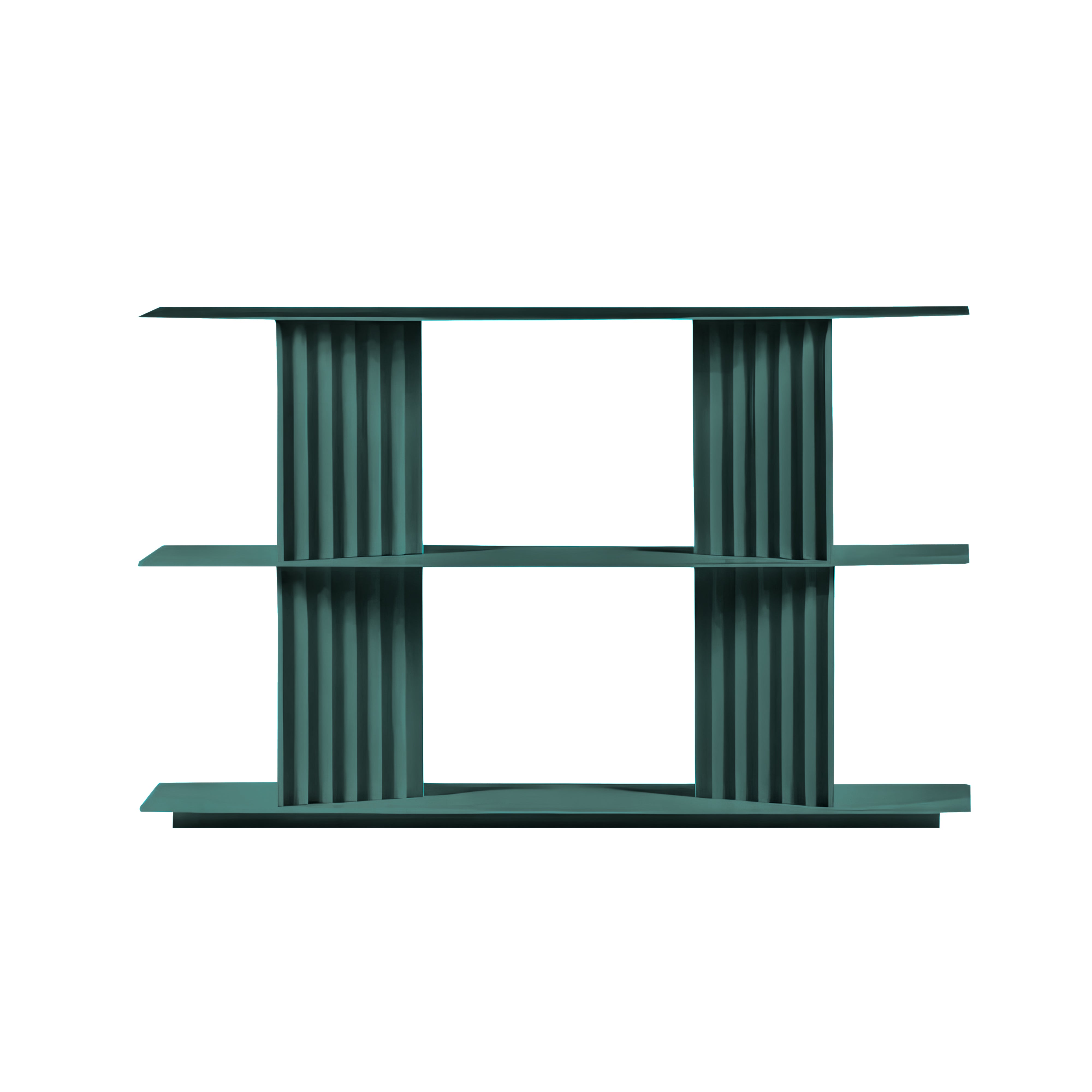 Plec Shelving: Extra Small + Low + Nordic Green