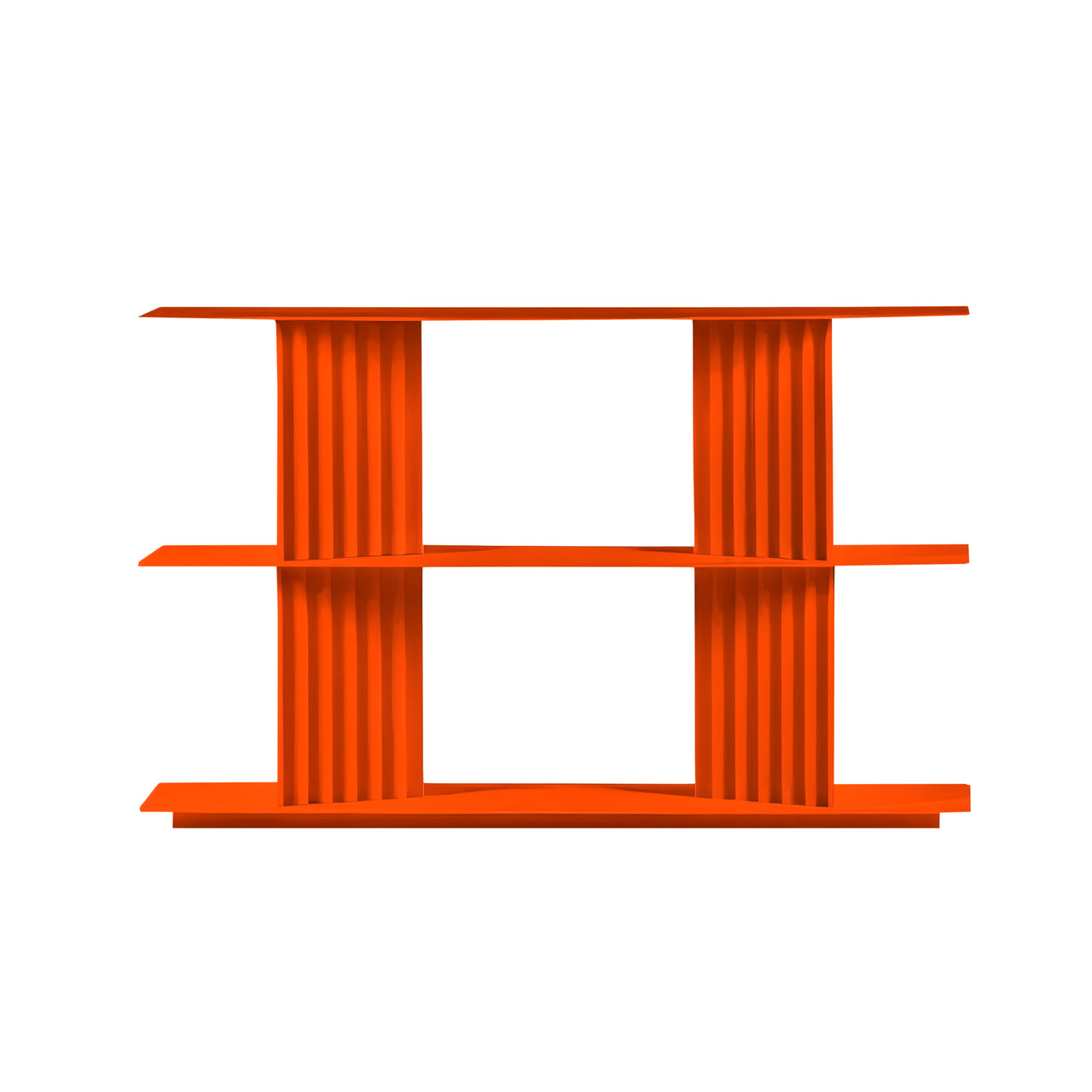 Plec Shelving: Extra Small + Low + Pure Orange