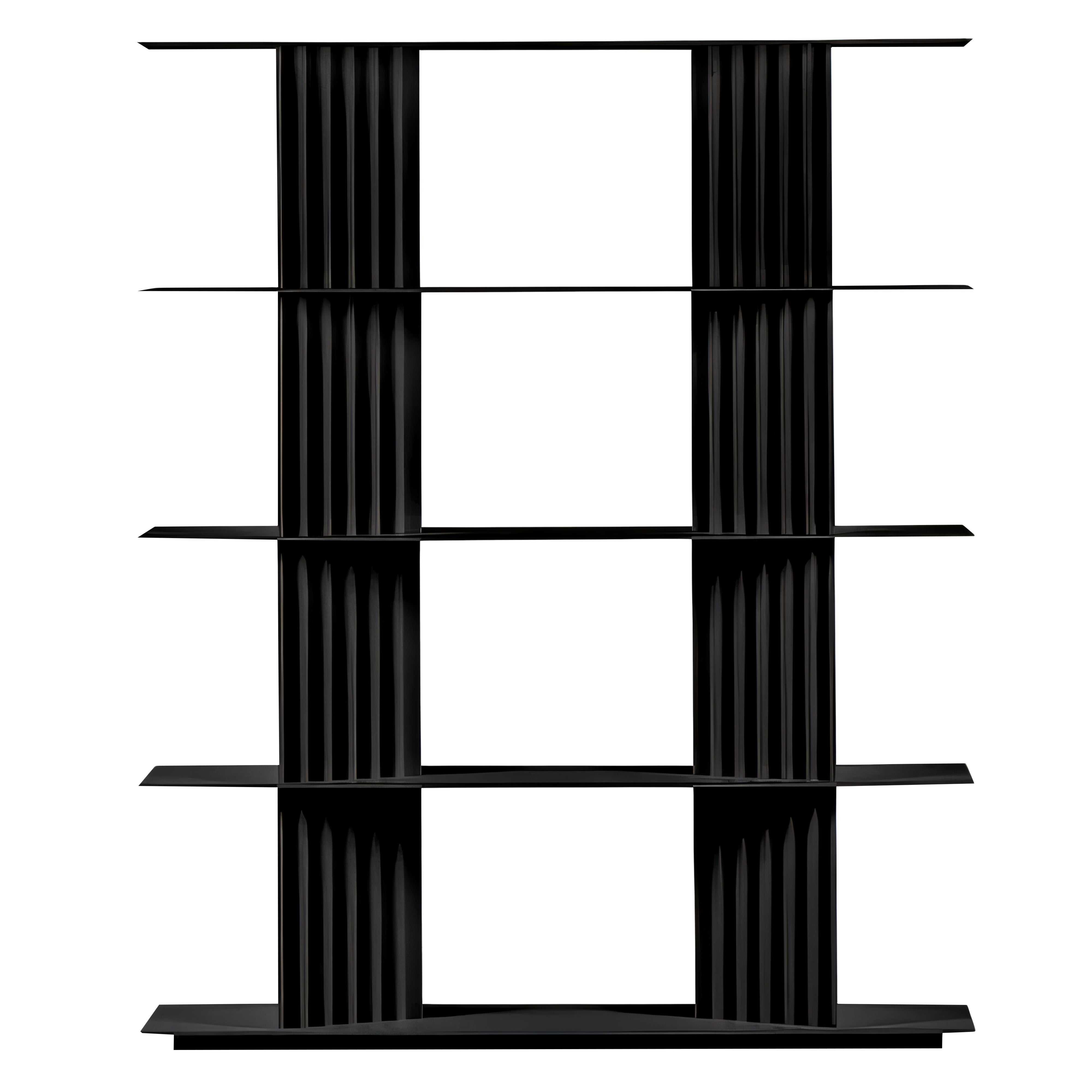Plec Shelving: Extra Small + High + Jet Black