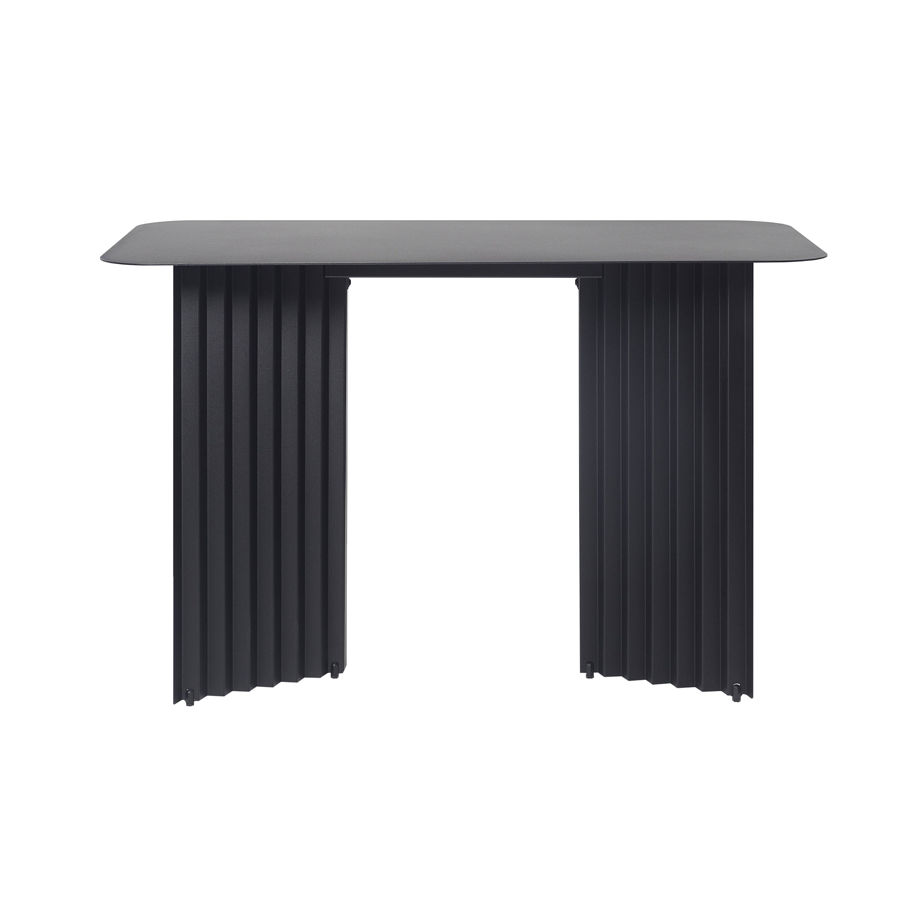 Plec Desk: Steel + Black