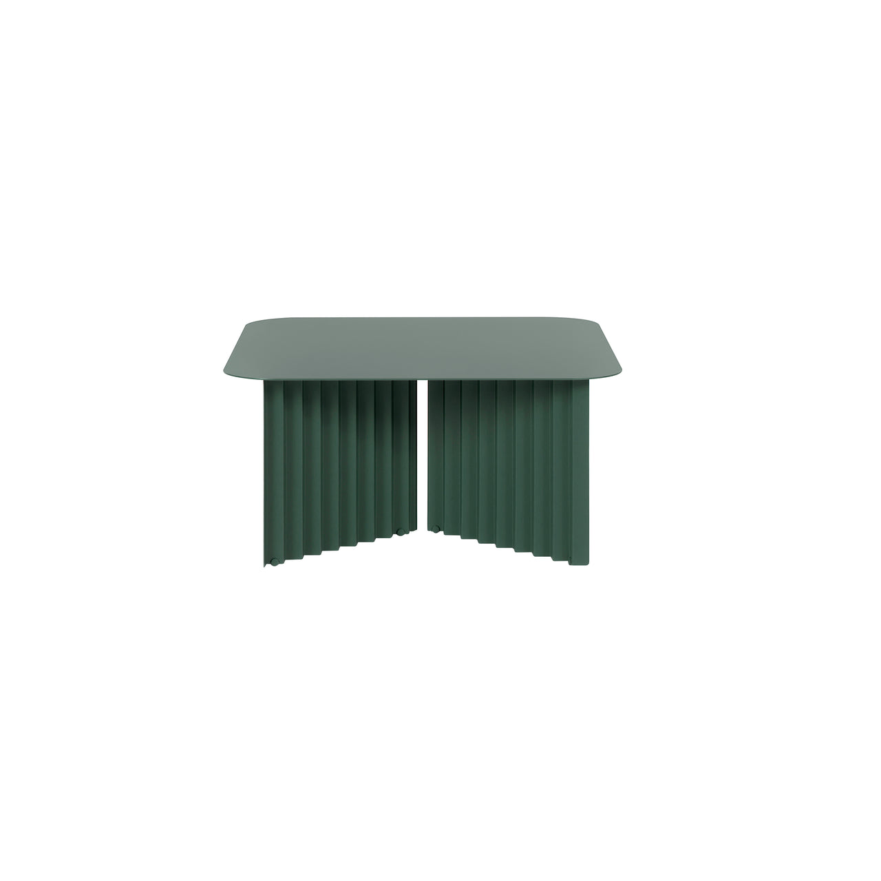 Plec Rectangular Occasional Table: Steel + Medium - 27.6