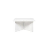 Plec Rectangular Occasional Table: Steel + Medium - 27.6