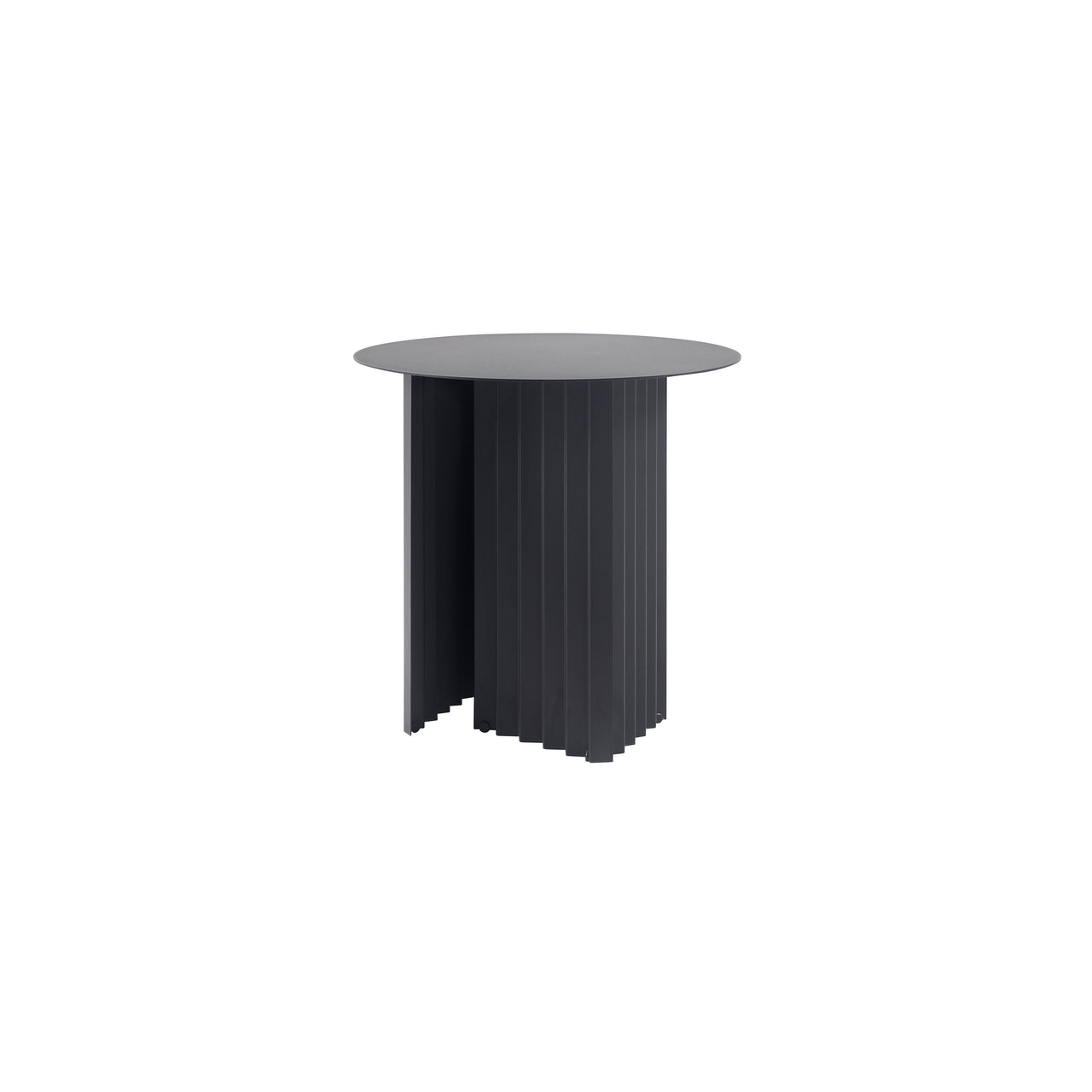 Plec Round Occasional Table: Steel + Small - 19.7